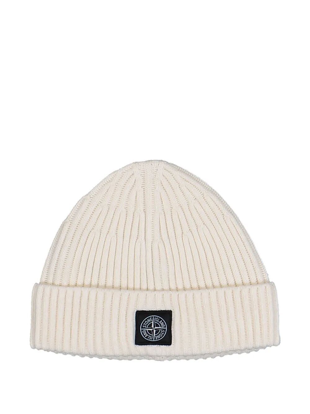 Stone Island "FULL RIB RWS" WOOL BEANIE Size ONE SIZE - 1 Thumbnail