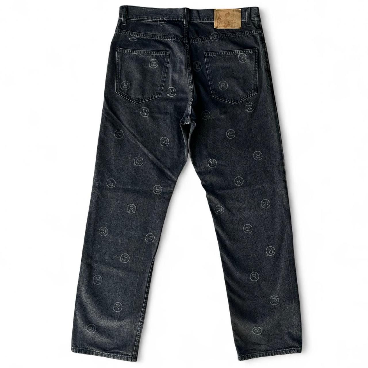 Martine Rose "R" logo print straight leg jeans Size US 34 / EU 50 - 3 Thumbnail
