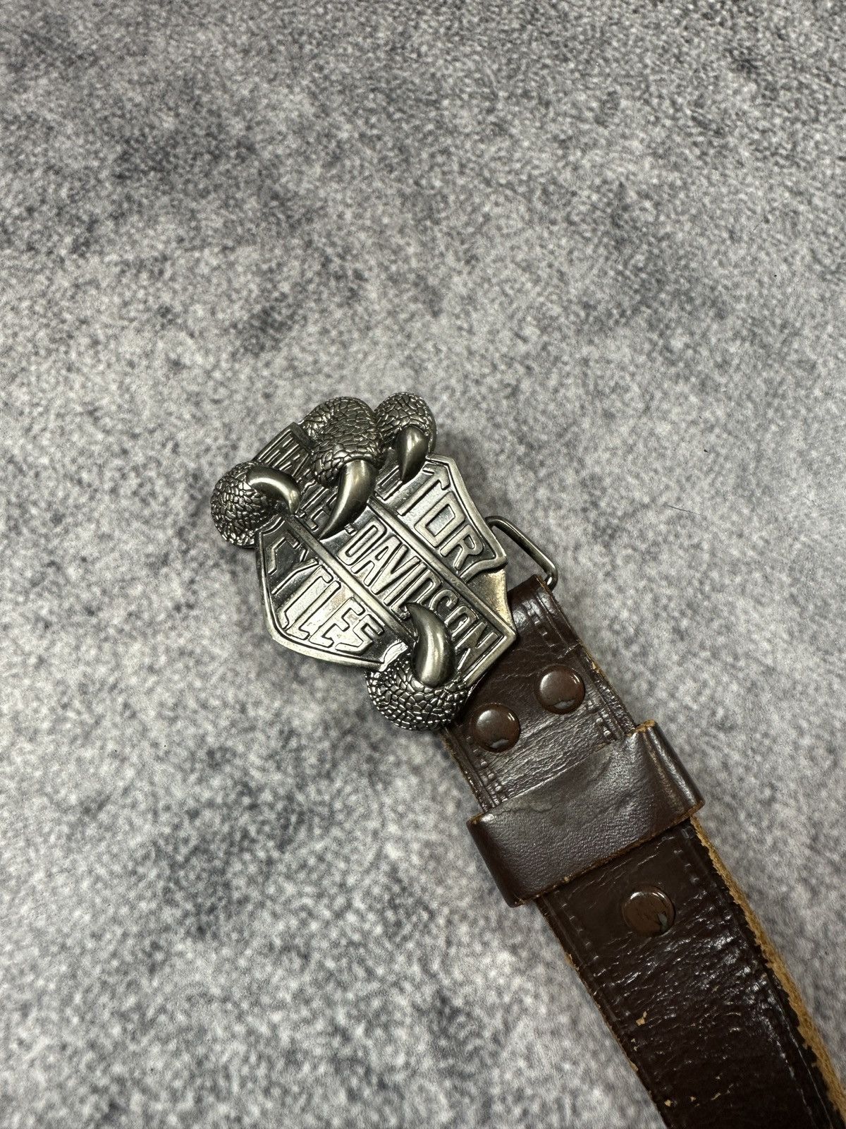 Harley Davidson Vintage Harley Davidson Logo Belts leather Streetwear USA Size ONE SIZE - 2 Thumbnail
