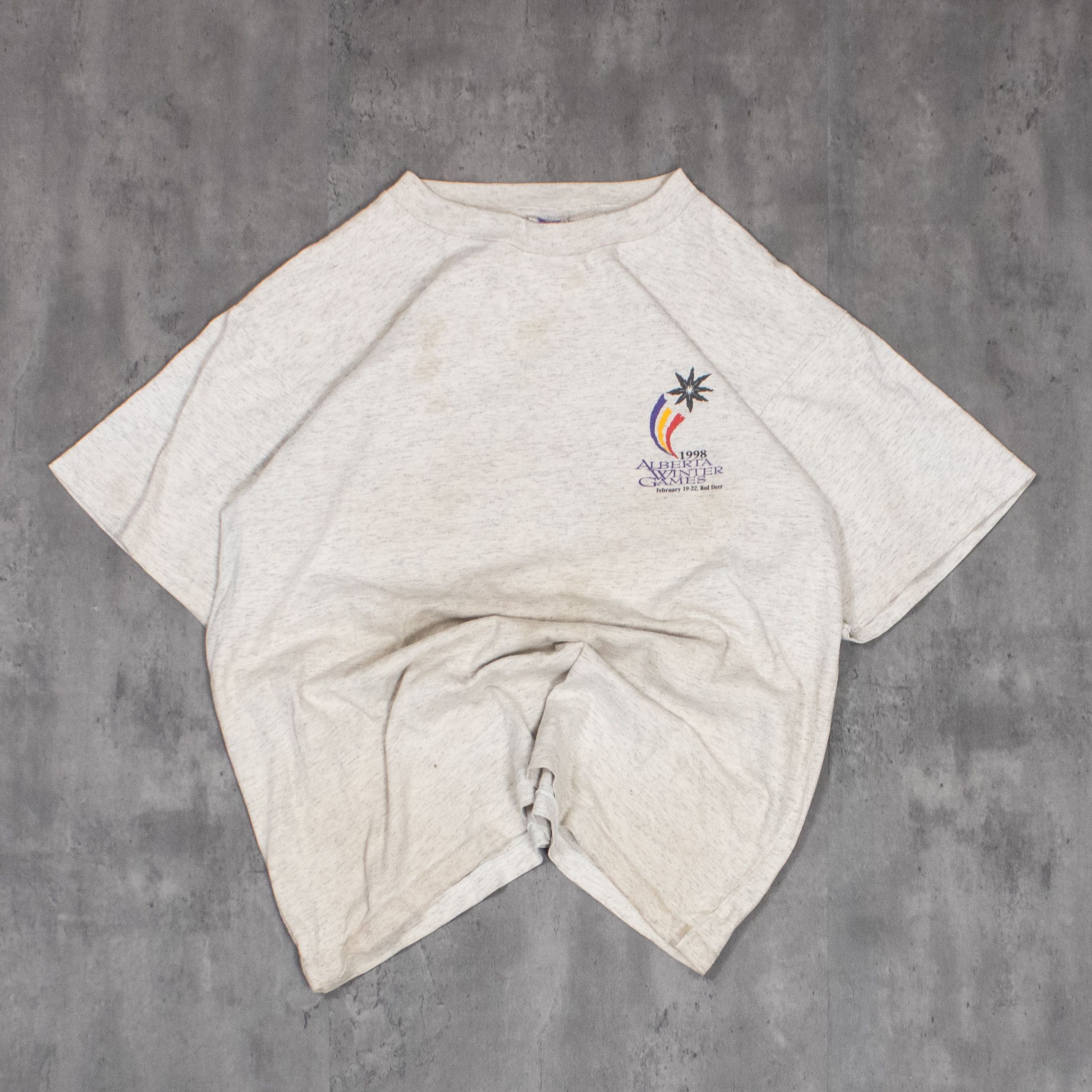 Vintage Vintage VTG 1998 Winter Games Grey Single Stitch T-Shirt Size US M / EU 48-50 / 2 - 3 Thumbnail