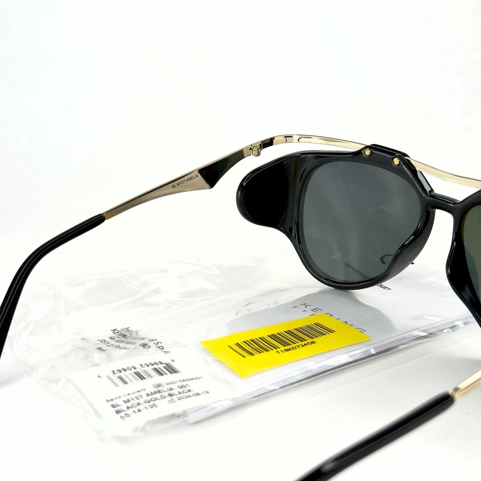 Yves Saint Laurent SAINT LAURENT AMELIA SL M137 SL137 Gold Fashion Sunglass 001 Size ONE SIZE - 6 Thumbnail
