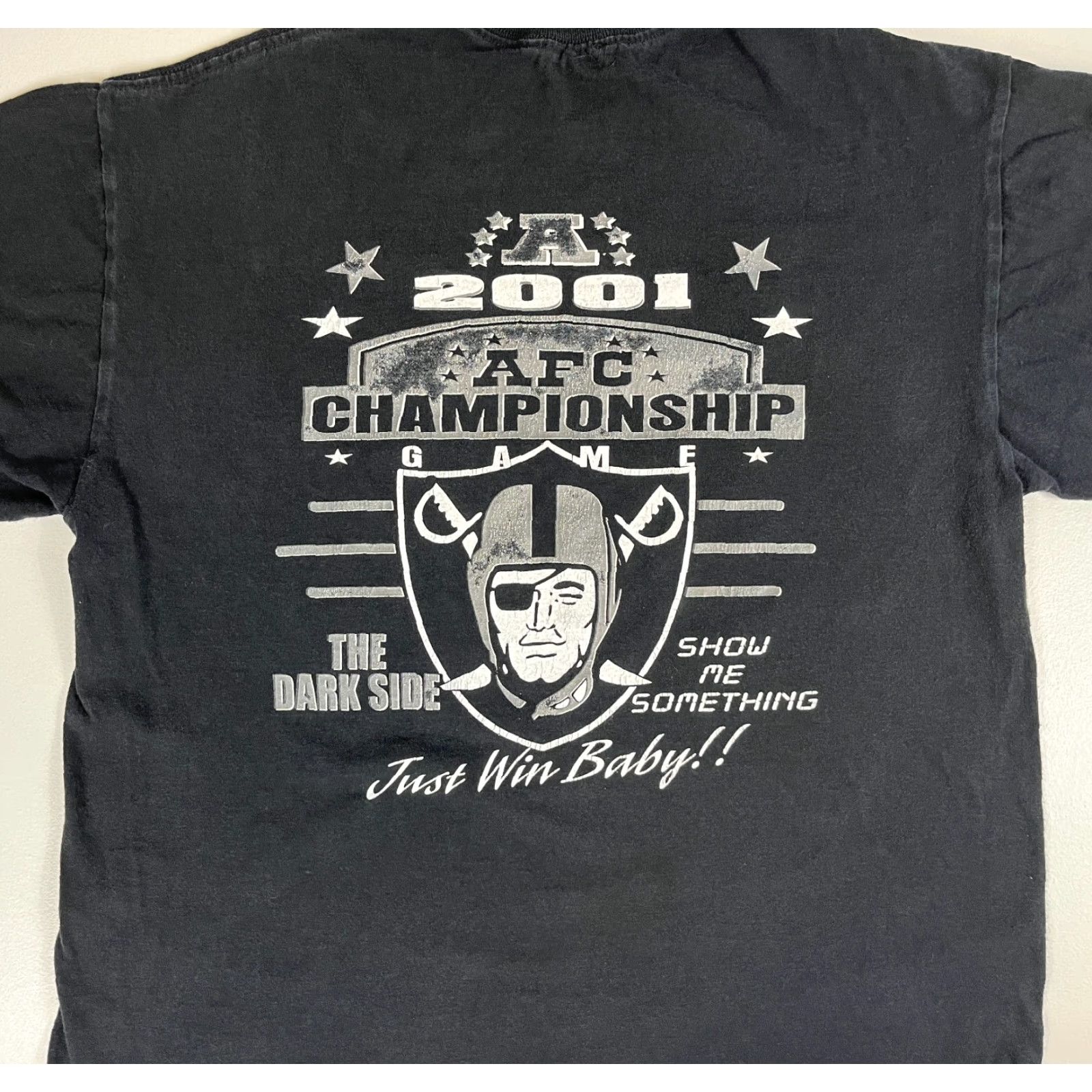 Champion **Vintage Raiders Nation 2001 Champion T-Shirt Sz M** User: Vintage Raiders Nation 2001 Champion T-Shirt Sz M Size US M / EU 48-50 / 2 - 3 Thumbnail