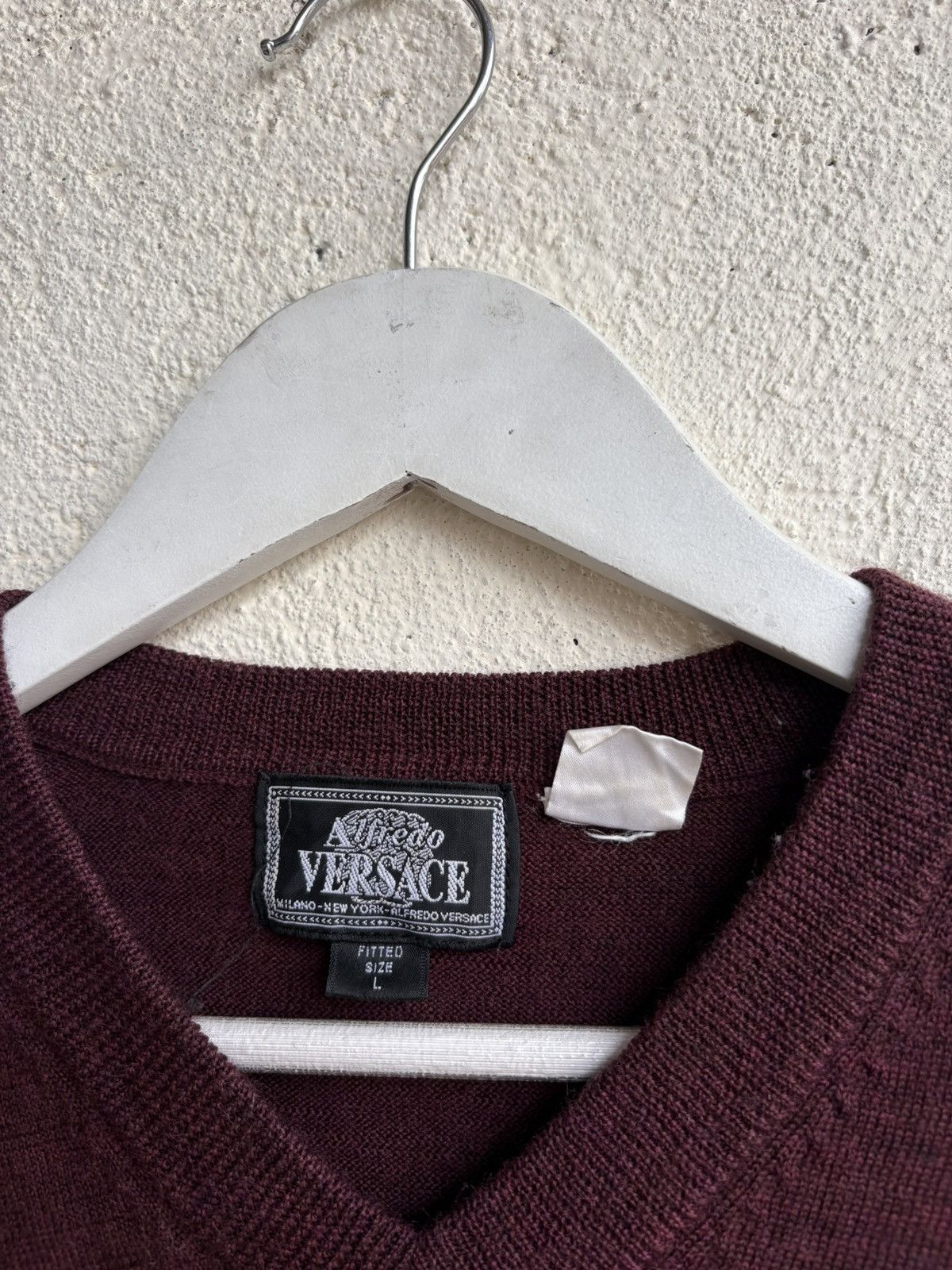 Versace 80s Vintage Versace knit basic red blood Size US S / EU 44-46 / 1 - 3 Thumbnail