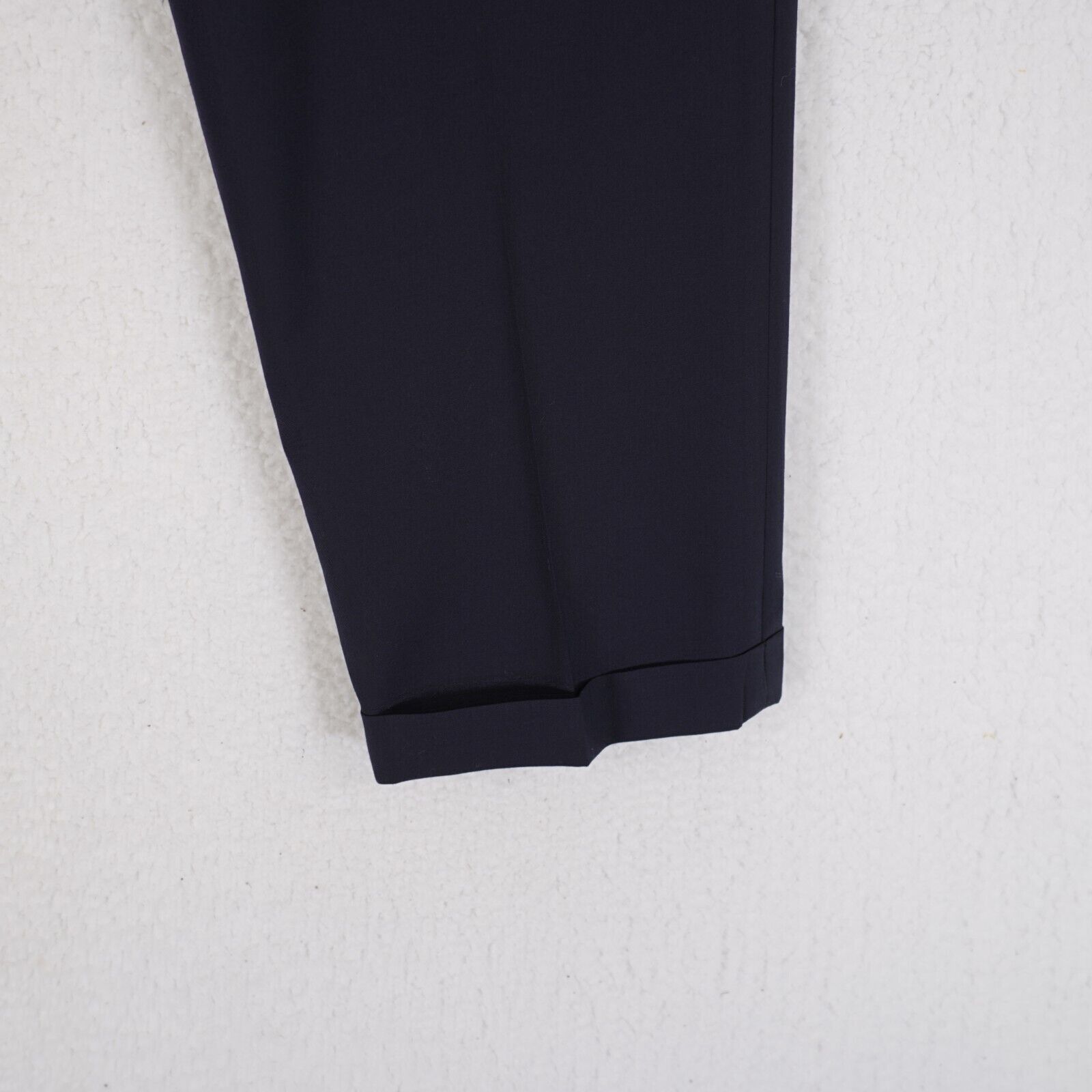 Lauren Ralph Lauren Lauren Ralph Lauren Wool Blue Pleated Cuffed Dress Pants 38/ Size 38L - 2 Thumbnail