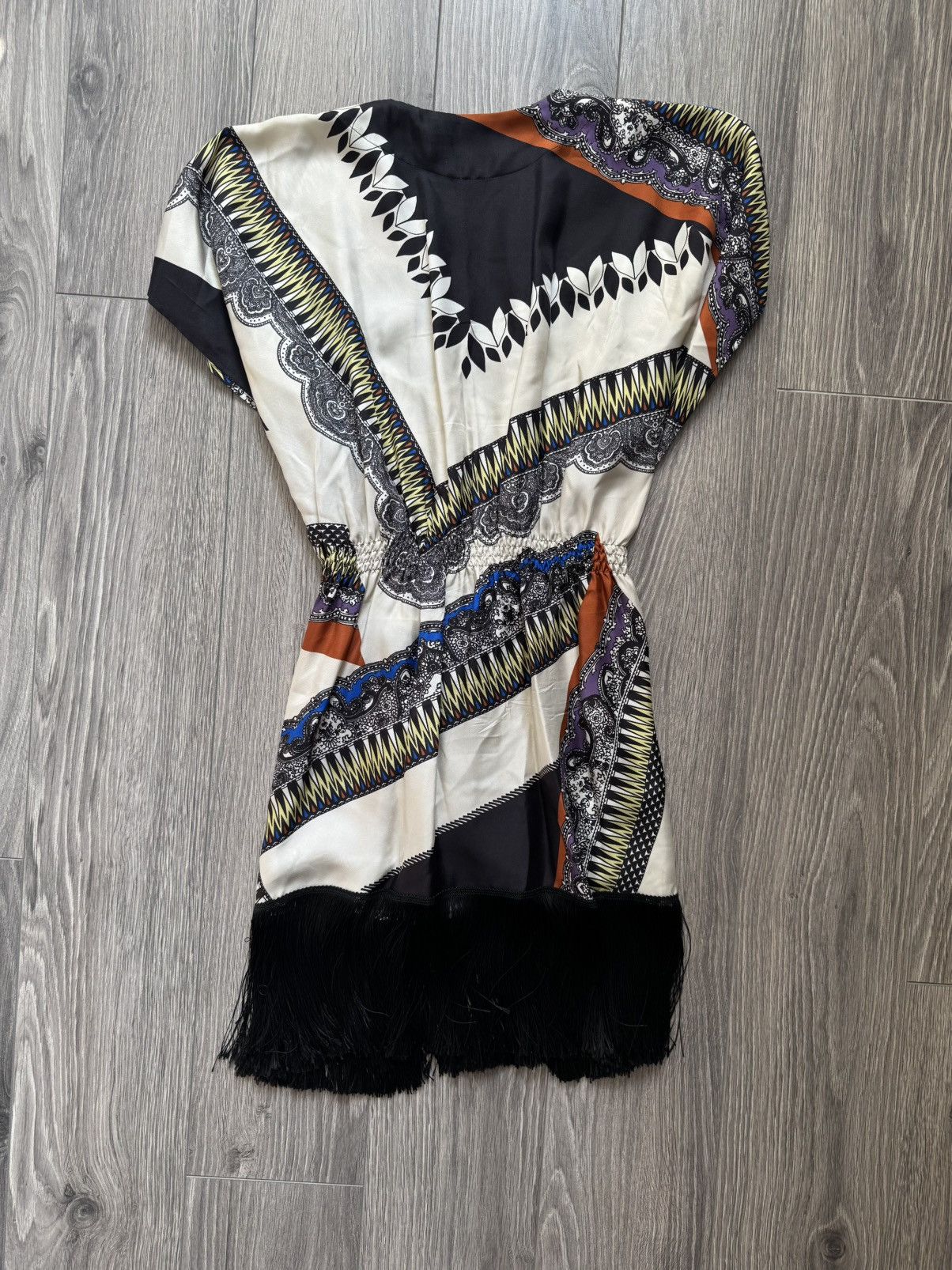 Etro Etro Milano multicolor silk midi fringe dress 40 Size S / US 4 / IT 40 - 9 Thumbnail