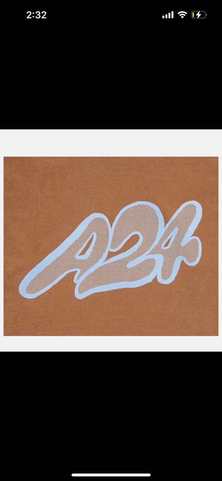 A24 M - A24 Bitmap Logo Long Sleeve Tee Orange T shirt Cotton Size US M / EU 48-50 / 2 - 3 Thumbnail