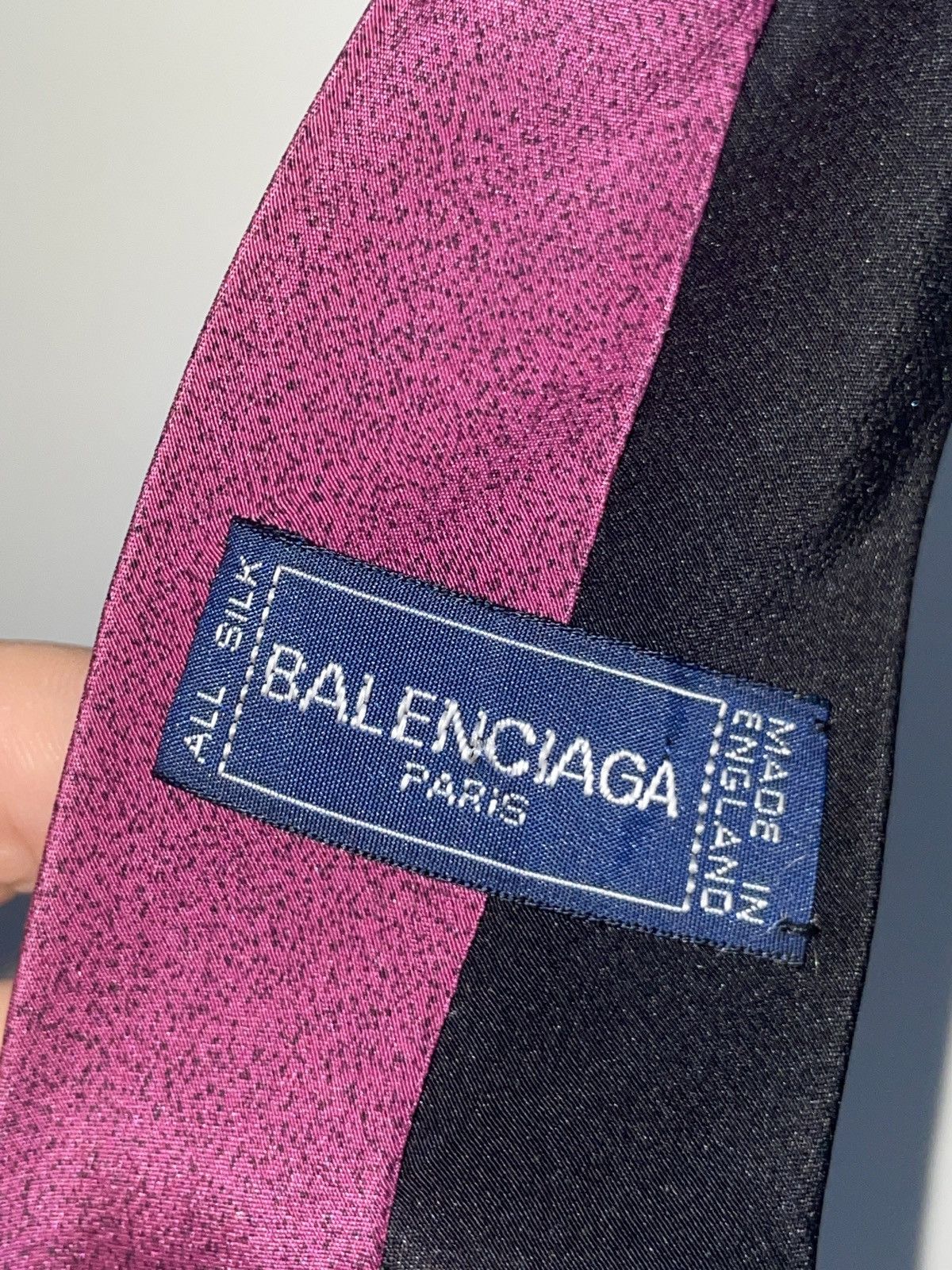 Balenciaga Vintage Balenciaga Tie Silk Small logo Size ONE SIZE - 10 Thumbnail