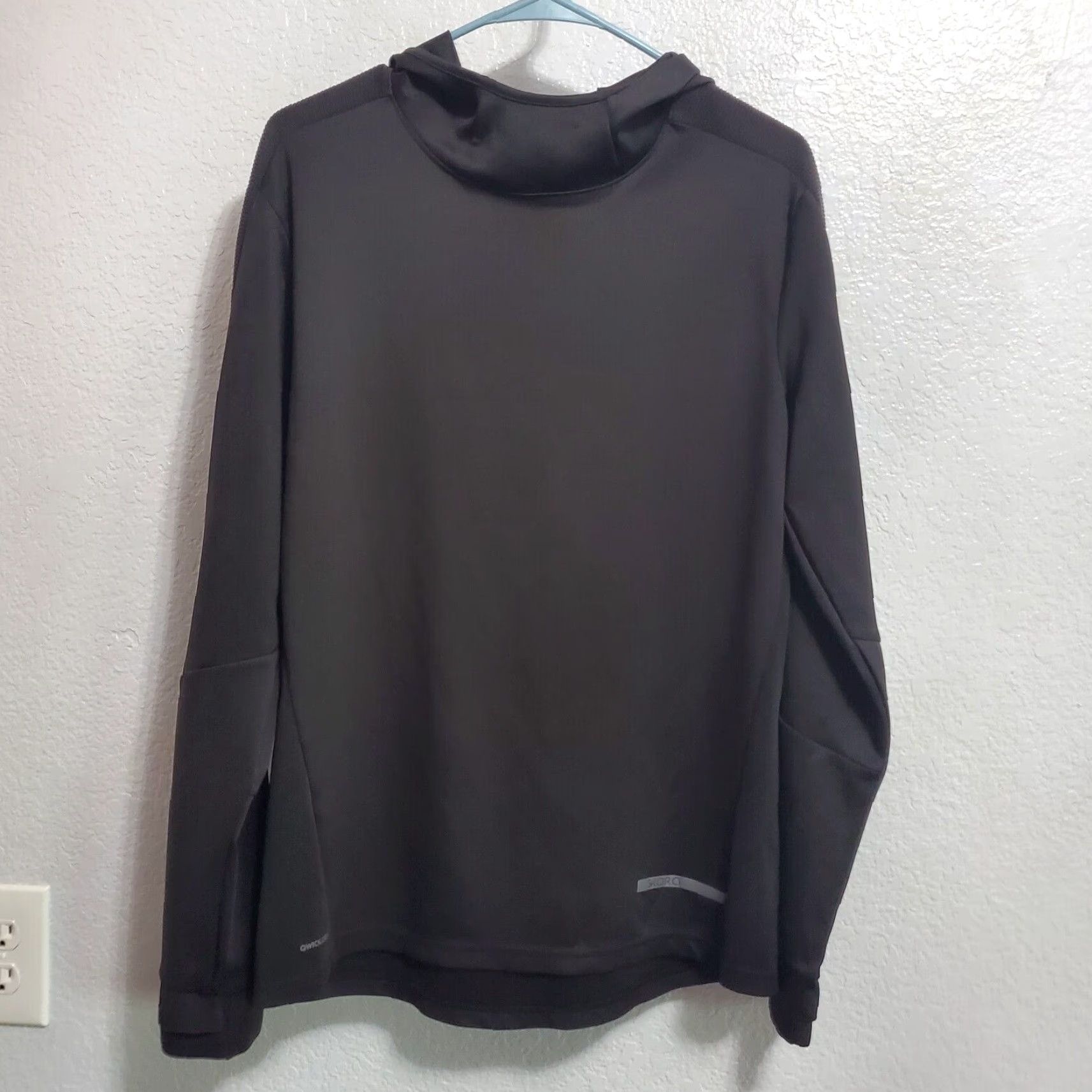 Vintage Skora Top Womens M Black Hooded Long Sleeve Qwick Dry Pullover Running Active Shirt Size M / US 6-8 / IT 42-44 - 2 Thumbnail