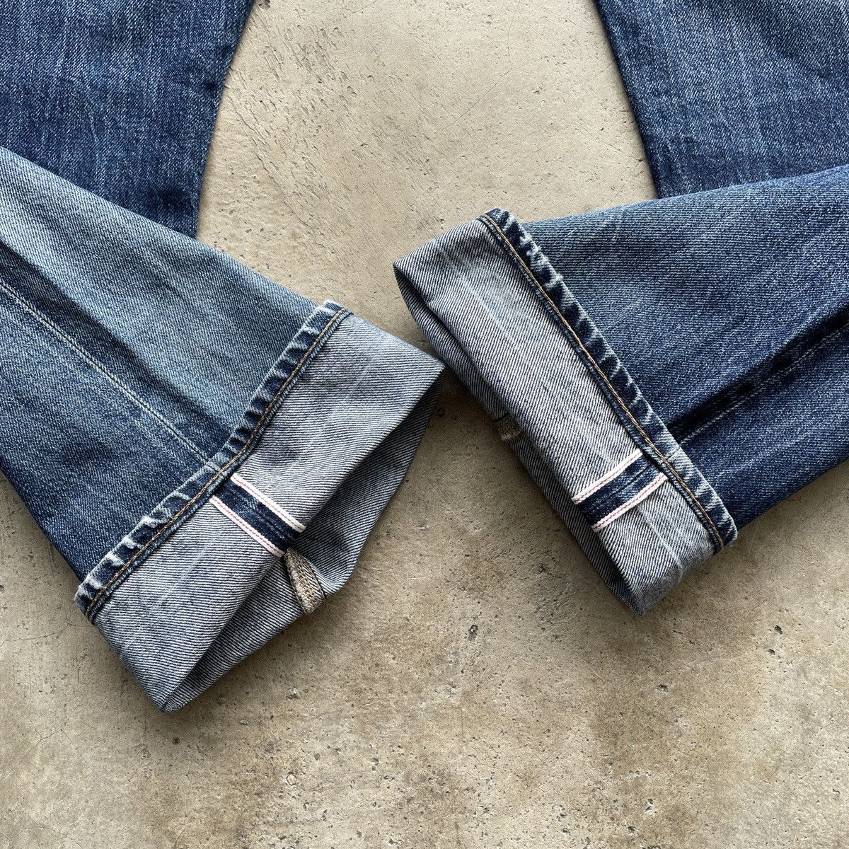 Japanese Brand × Jean × Vintage Vintage Japanese Faded Distressed Selvedge Jeans Pants W37 Size US 37 - 9 Thumbnail