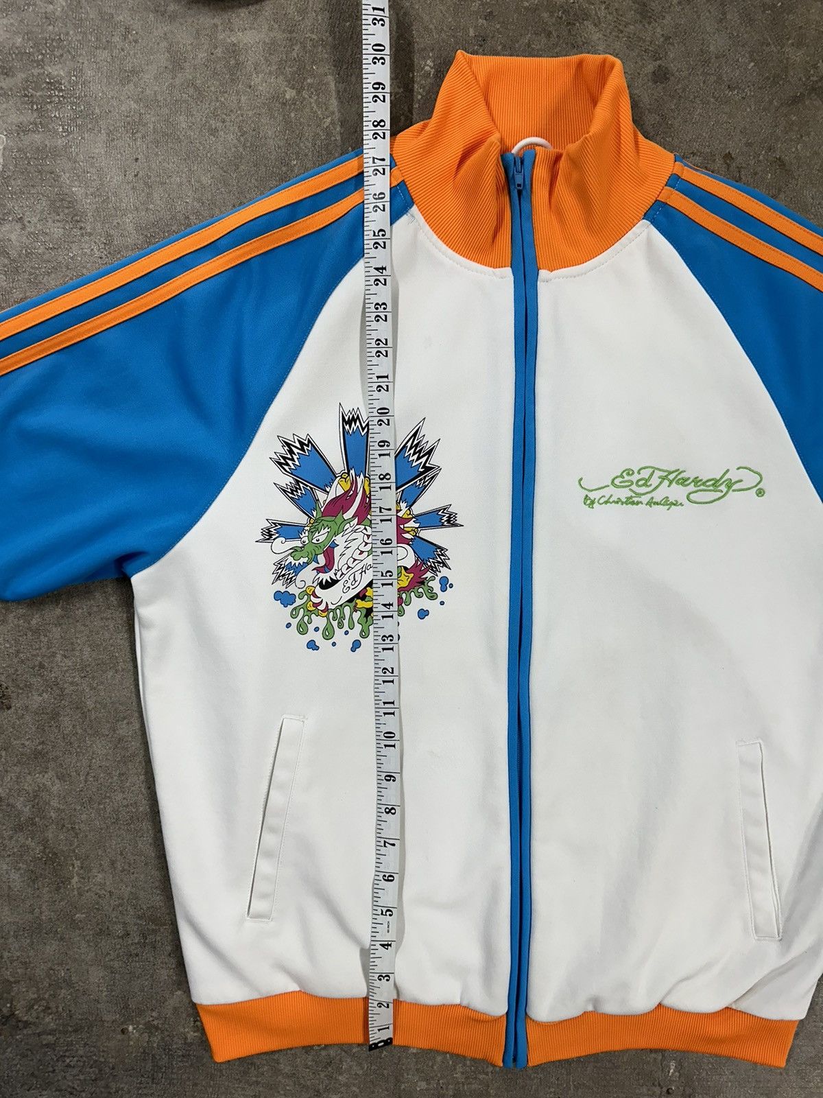 Ed Hardy Crazy Y2K Ed Hardy Christian Audigier Track Jacket Size US XL / EU 56 / 4 - 16 Thumbnail