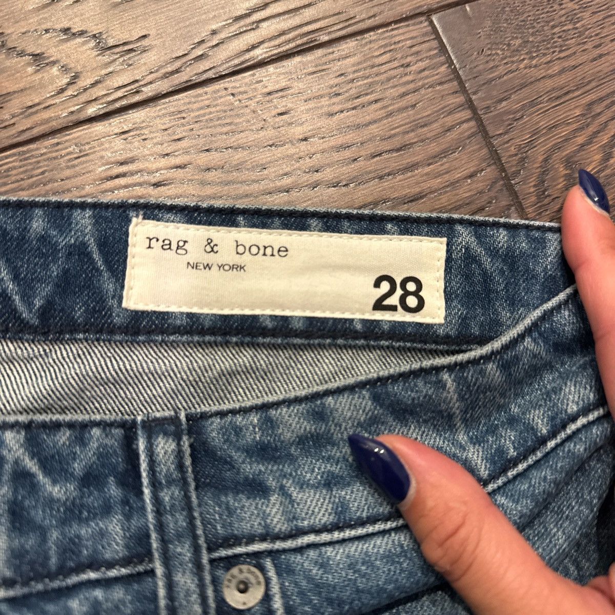 Rag & Bone Blue Jeans Size 28" / US 6 / IT 42 - 2 Thumbnail