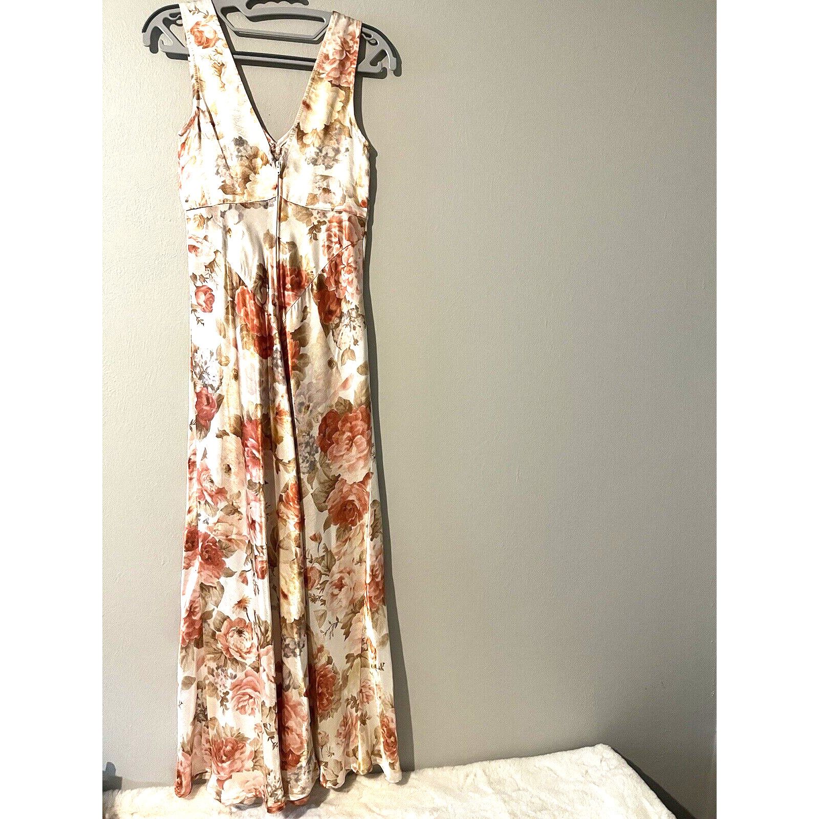 Other Roberta vintage Pink Floral Paisley Maxi Dress Women's 3/4 Size S / US 4 / IT 40 - 2 Thumbnail