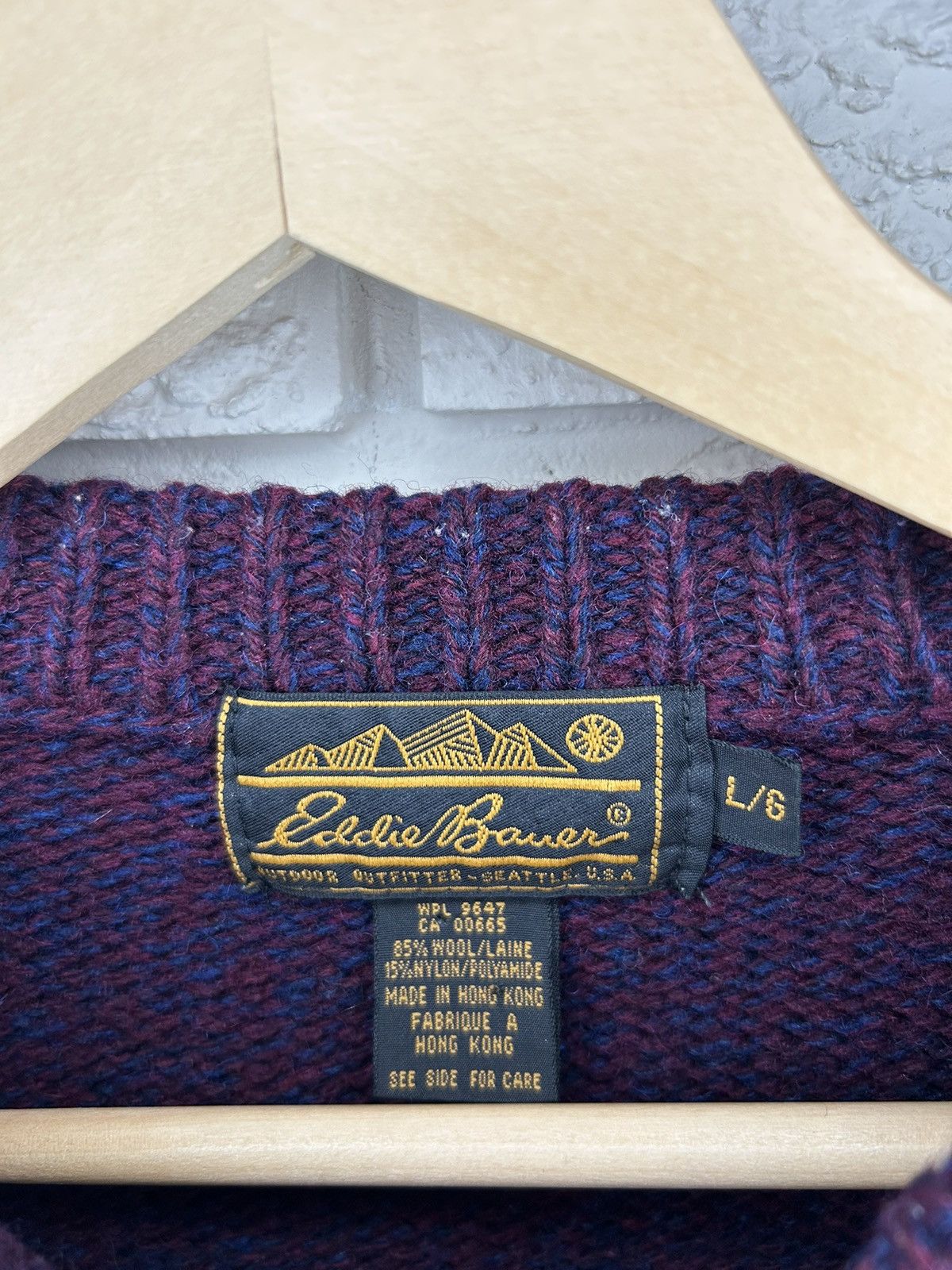 Eddie Bauer Vintage 90s Eddie Bauer Wool Aztec Knit Sweater Size US M / EU 48-50 / 2 - 7 Thumbnail