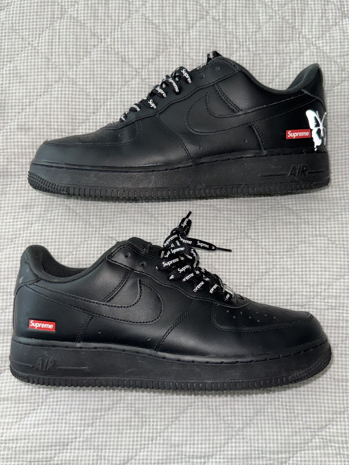 Nike × Supreme Nike Air Force 1 Low ‘ Supreme Black ‘ Size US 8.5 / EU 41-42 - 1 Thumbnail