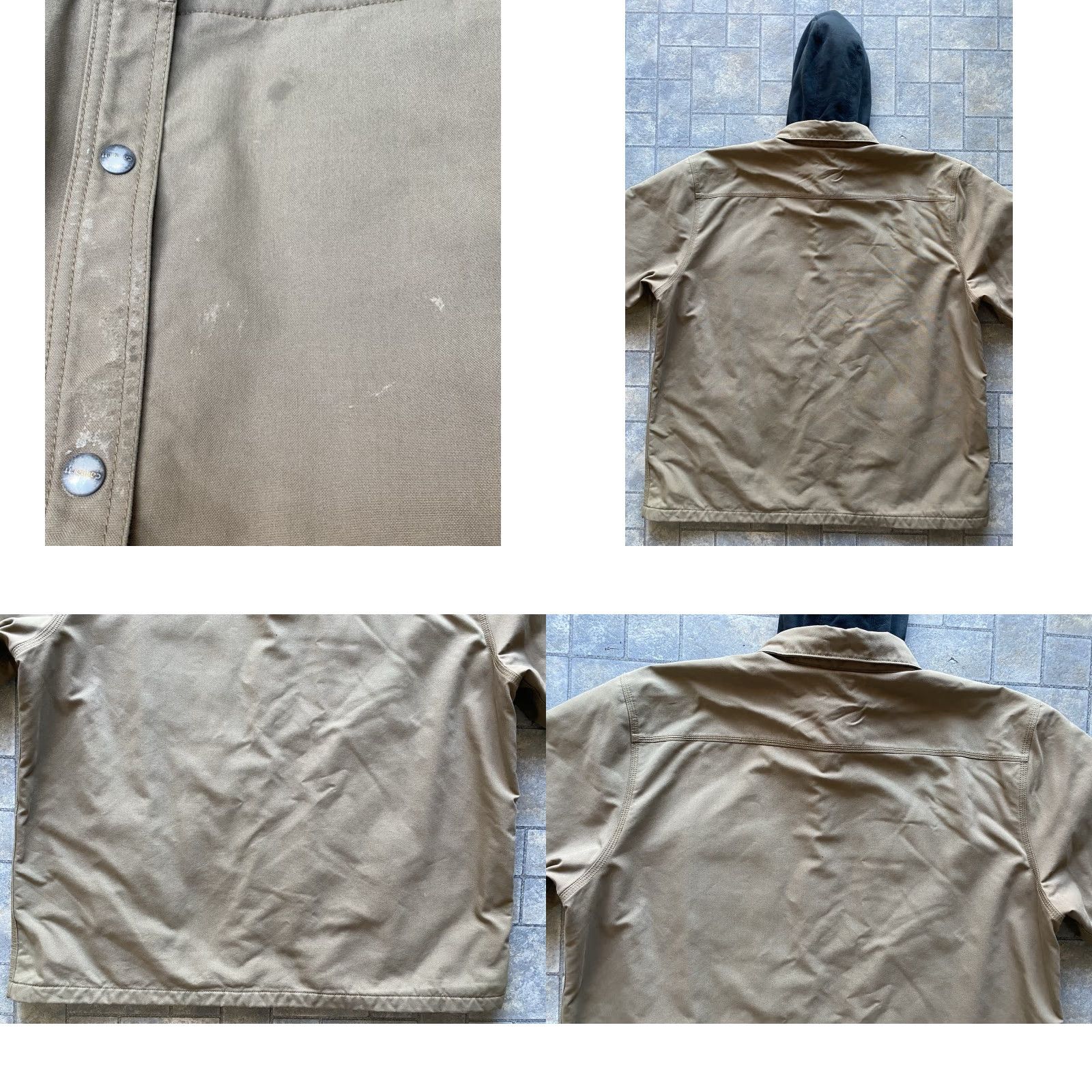 Carhartt Carhartt Jacket Hooded Snap Quick Duck Pockets Lined Men’s 2XL Size US XXL / EU 58 / 5 - 10 Thumbnail