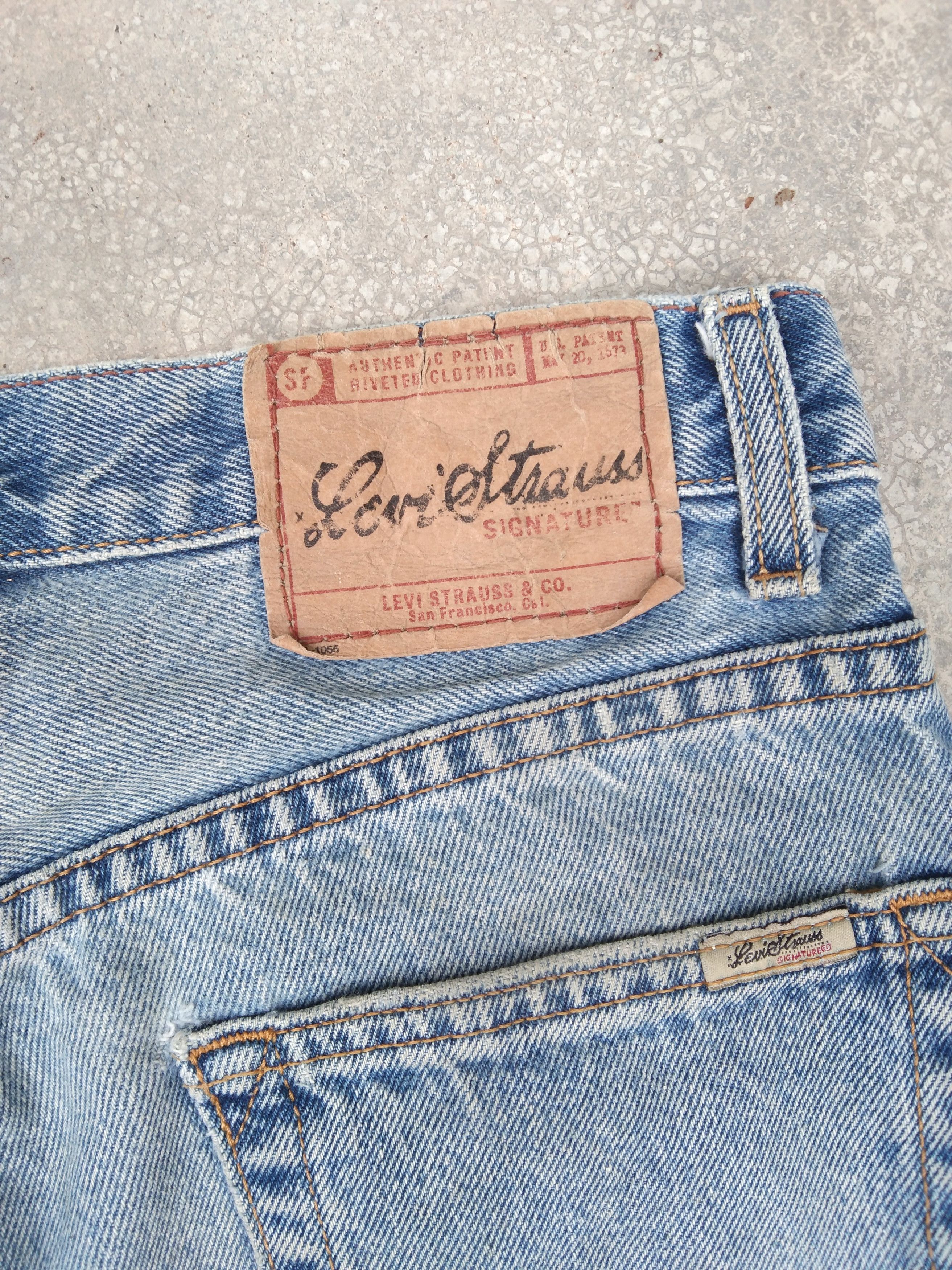 Levi's Vintage Levi's Signature Relaxed Straight Leg Jeans 29x30 Size US 29 - 5 Thumbnail