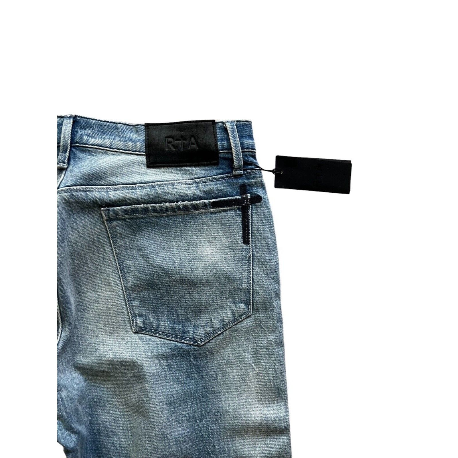Rta RtA Mens Wash Flared Skinny Jeans Blue $245 Size 33/32 Size US 33 - 5 Thumbnail