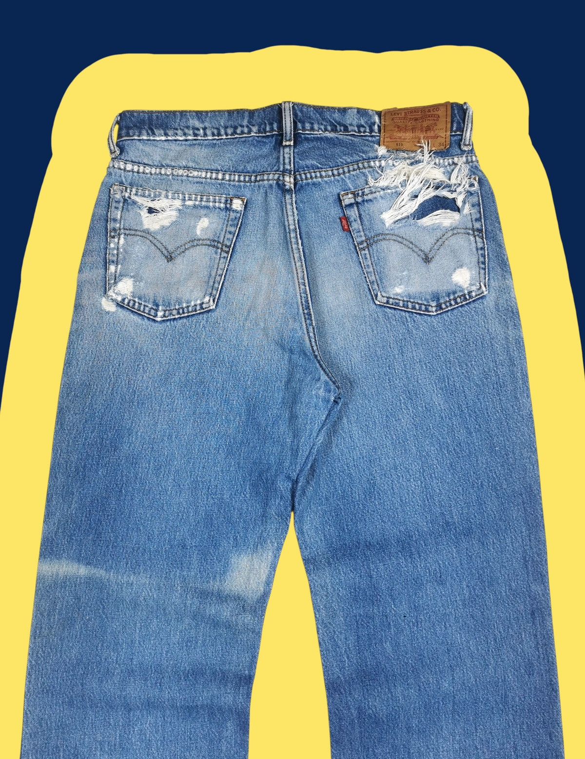 Levi's Vintage levis 515 distressed jeans Size US 33 - 7 Thumbnail