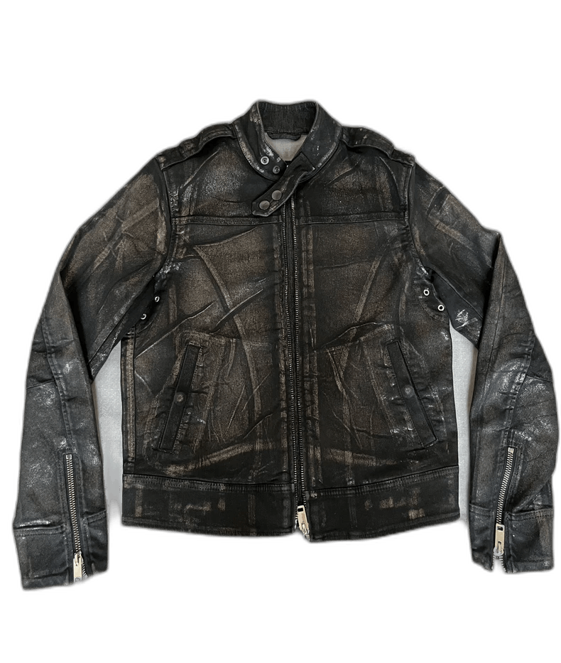 Diesel DIESEL Vintage Painted Leather Jacket Size M / US 6-8 / IT 42-44 - 1 Thumbnail