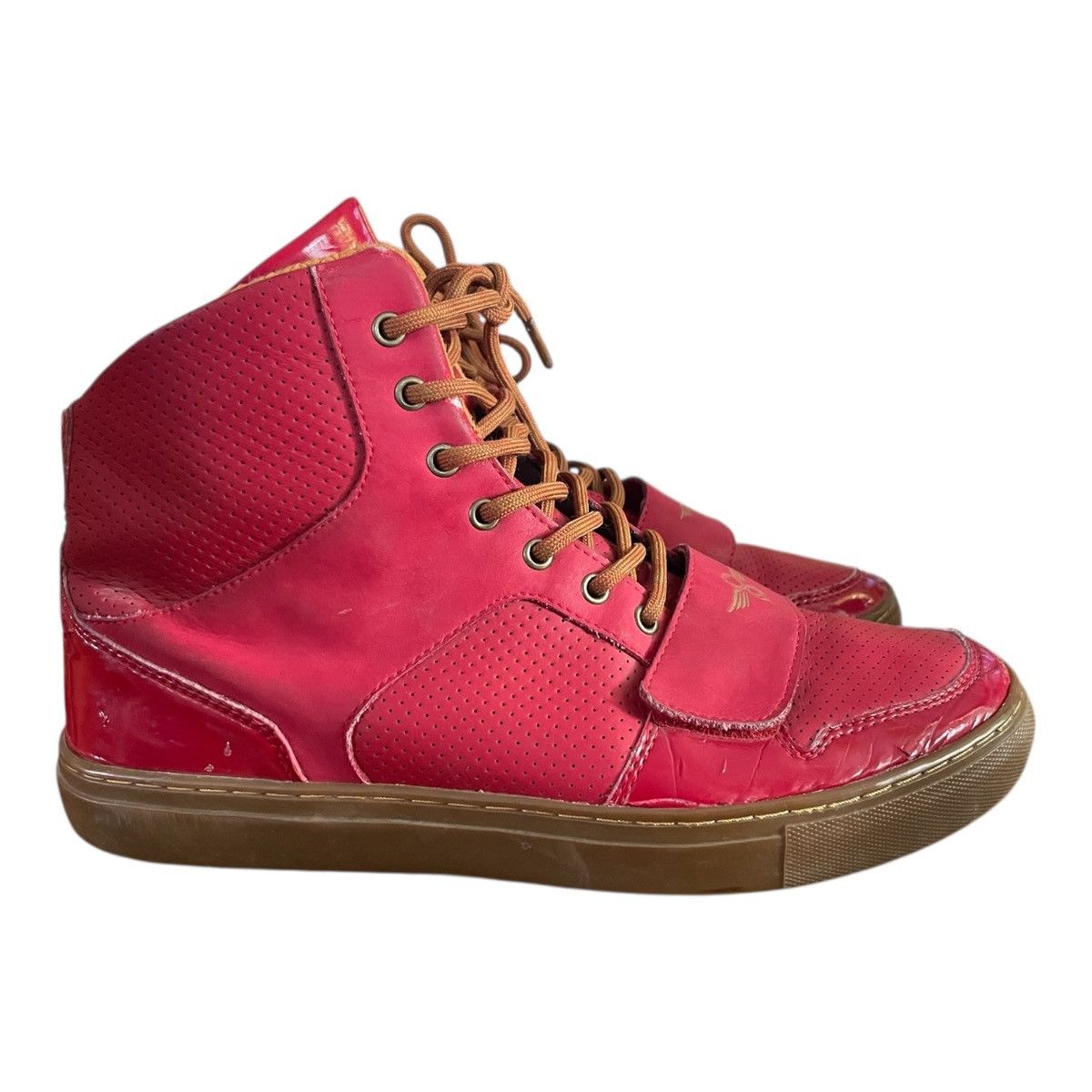 Creative Recreation Creative Recreation Cesario High Top Red Fashion Sneakers Size US 9.5 / EU 42-43 - 1 Thumbnail
