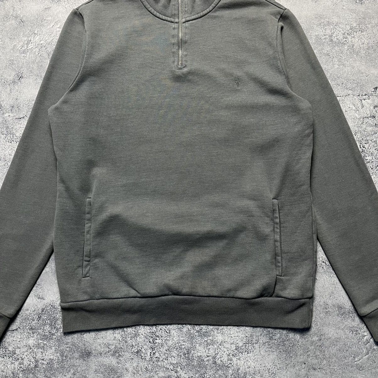 Allsaints Vintage Allsaints 1/3 Zip Gray Sweatshirt Streetwear Y2K Size US M / EU 48-50 / 2 - 3 Thumbnail