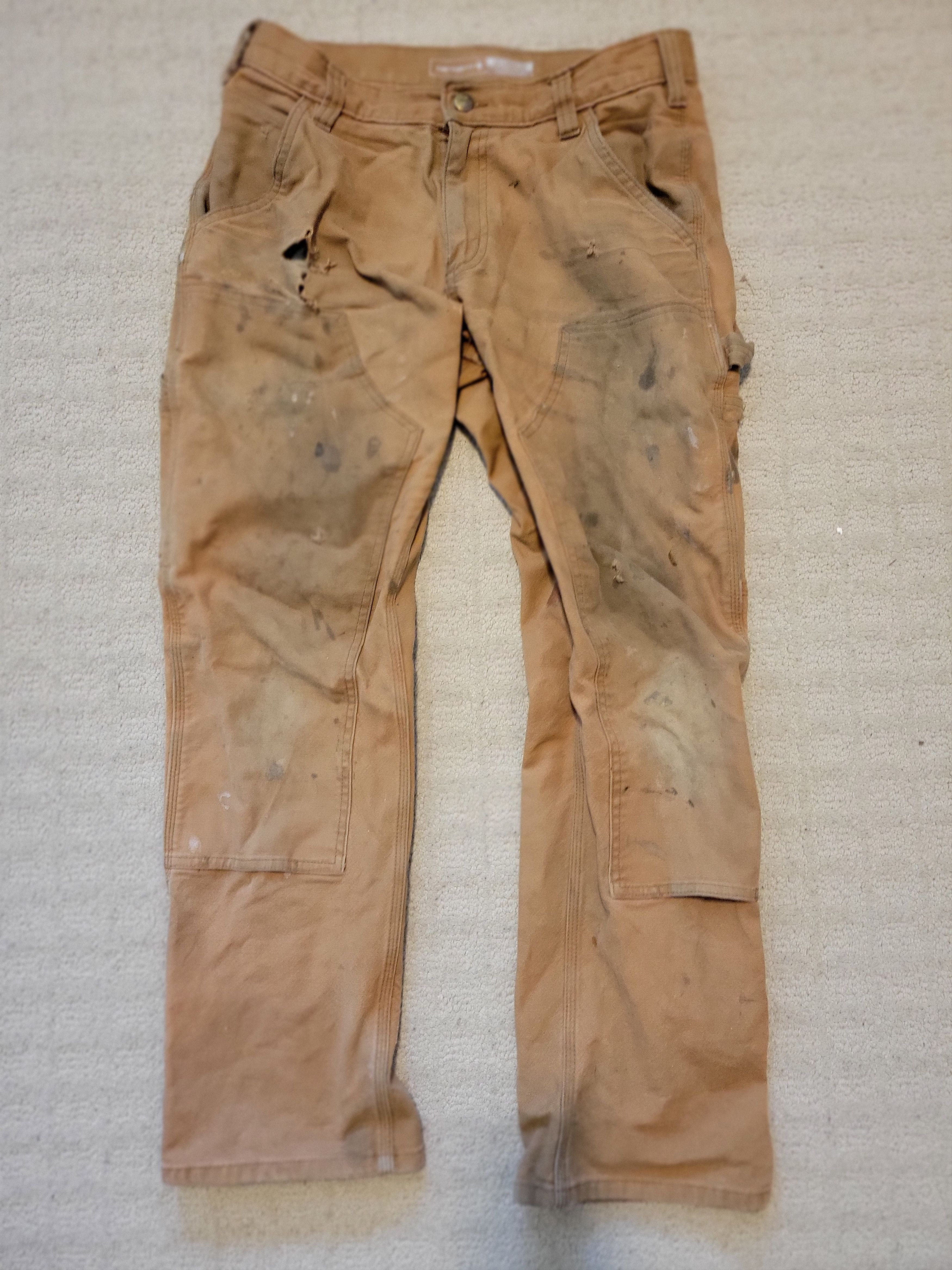 Carhartt Rugged Flex Relaxed Fit Duck Double-Front Utility Work Pant Size US 30 / EU 46 - 1 Thumbnail