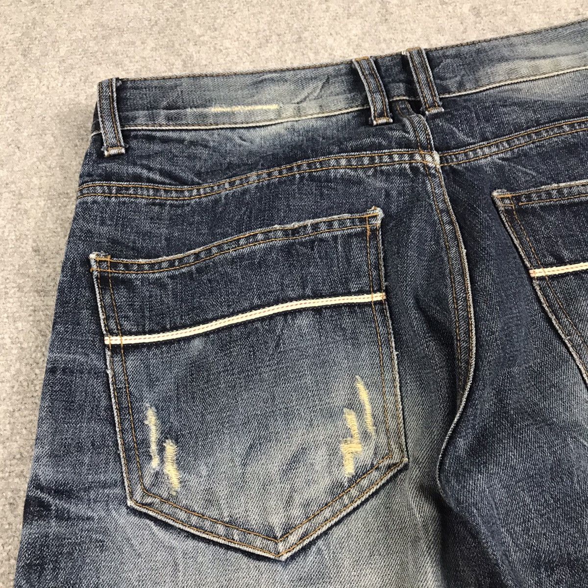 If Six Was Nine × Japanese Brand JAPAN STYLE IMPROVES BLUE DENIM PANTS Size US 32 / EU 48 - 15 Thumbnail
