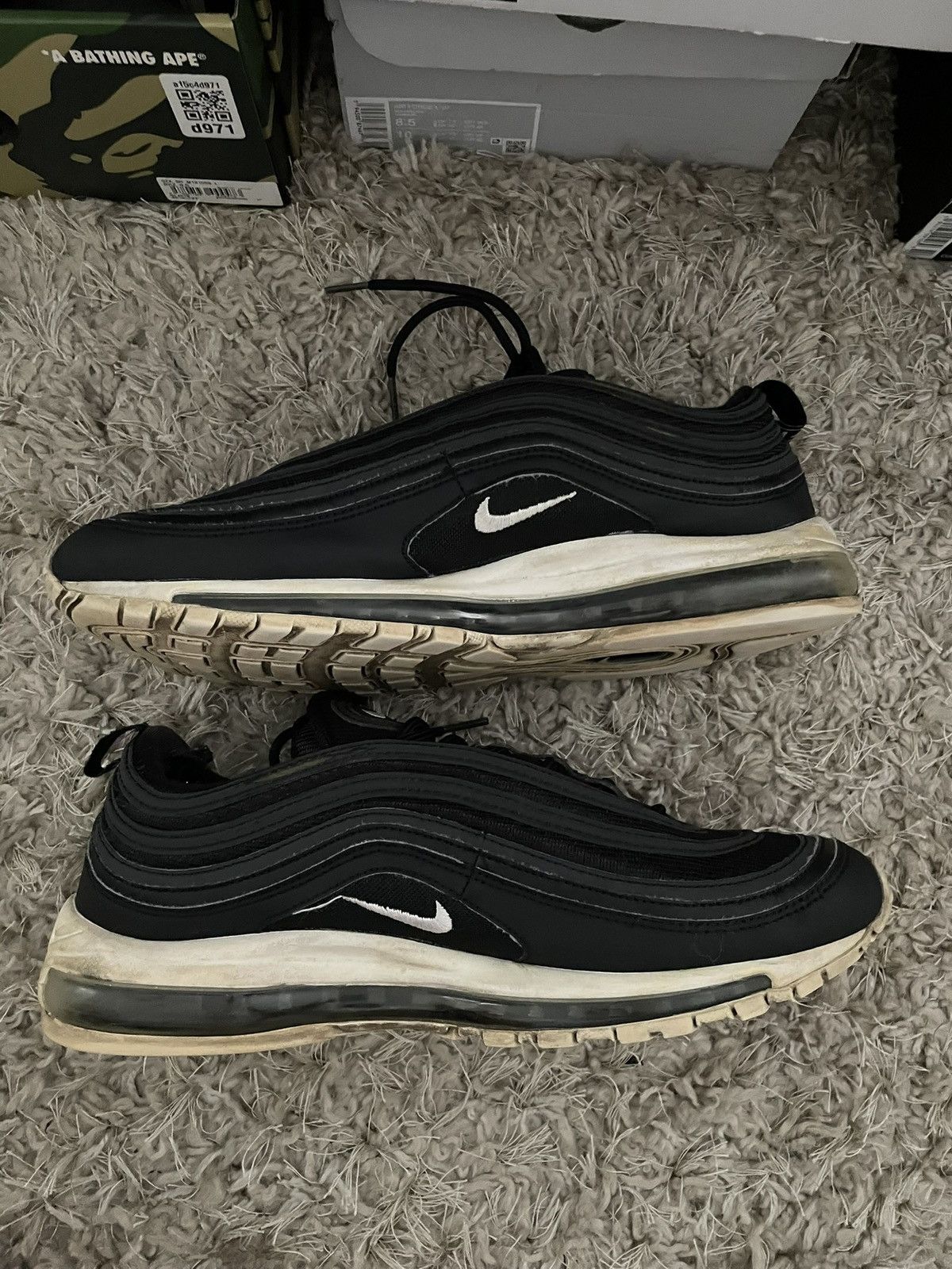 Nike Nike Air Max 97 Black Size US 12 / EU 45 - 3 Thumbnail