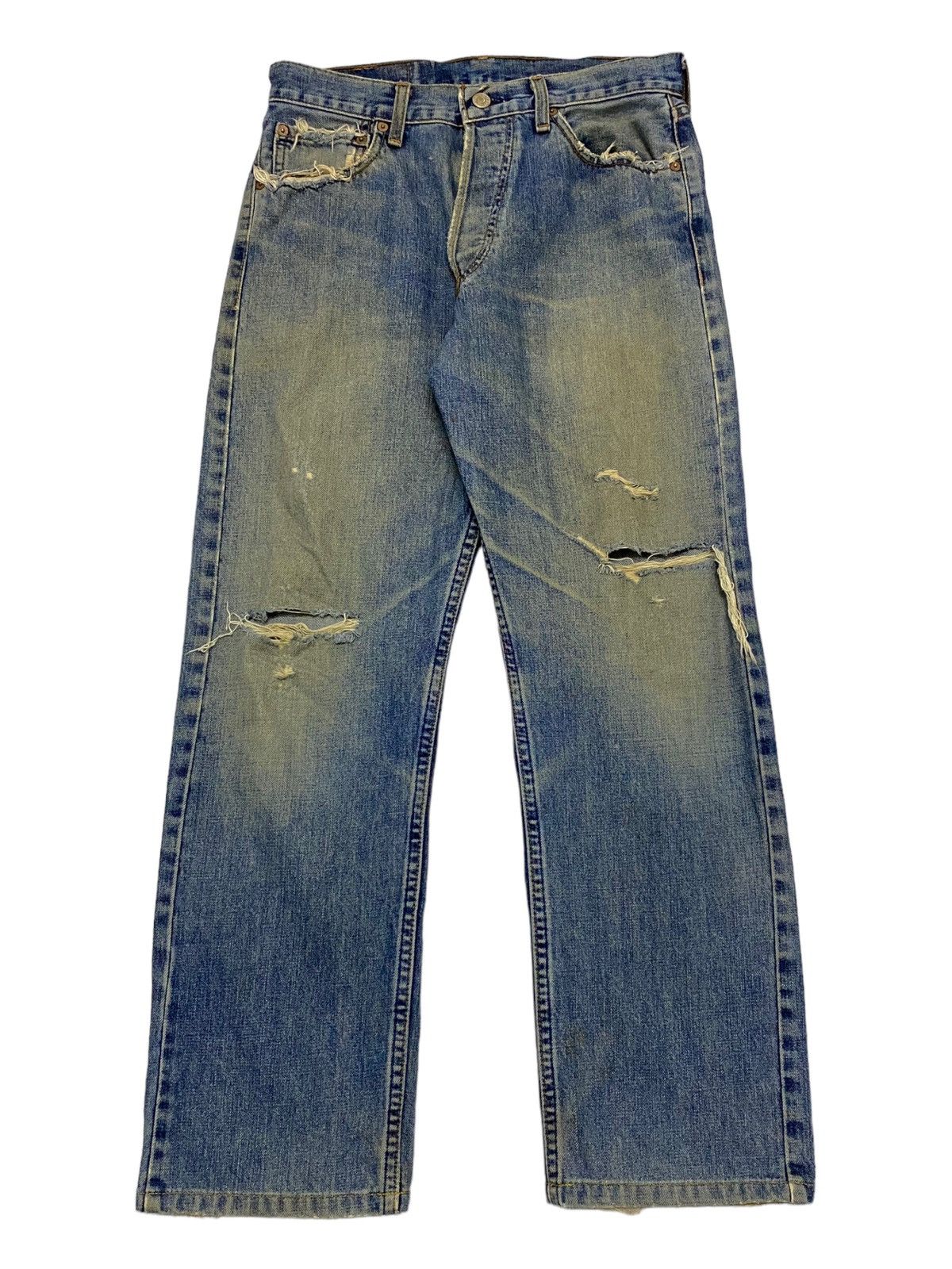 Japanese Brand × Levi's Levis Vintage Clothing 509 Mud Max Washed Coffee Button Fly Size US 29 - 1 Thumbnail