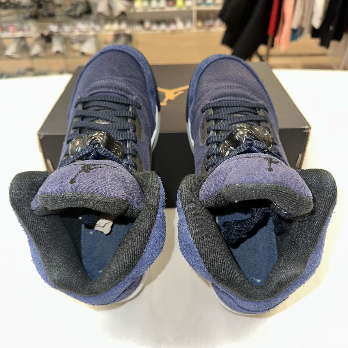 Jordan Brand × Nike Size 8.5W - Air Jordan 5 Retro GS Midnight Navy FN5452-400 Size US 8.5 / IT 38.5 - 3 Thumbnail