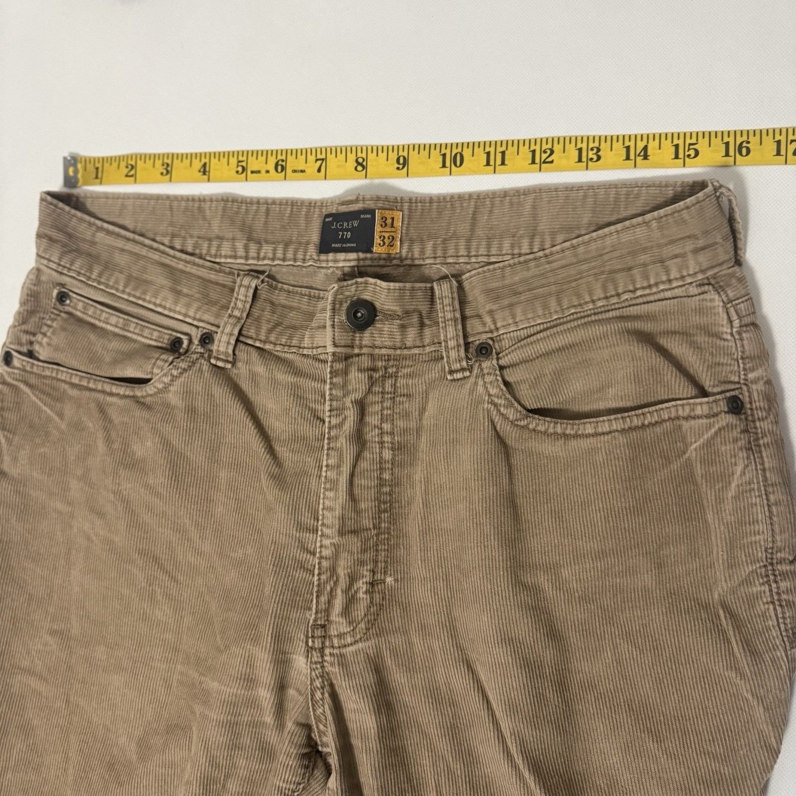 J.Crew J Crew Pants 770 Corduroy Straight Leg Comfort Casual Office Size US 31 - 4 Thumbnail