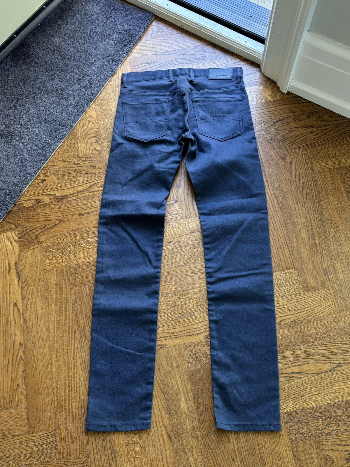 Designer × J.Lindeberg J LIndeberg Jay Dressed Blue Pants Waxed Denim Skinny Jeans Size US 31 - 5 Thumbnail