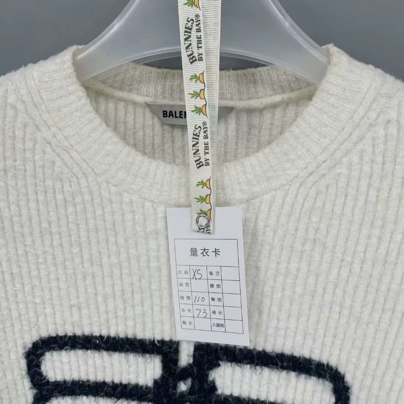 Balenciaga Balenciaga BB Sweater in White Color-2506 Size US XS / EU 42 / 0 - 6 Thumbnail