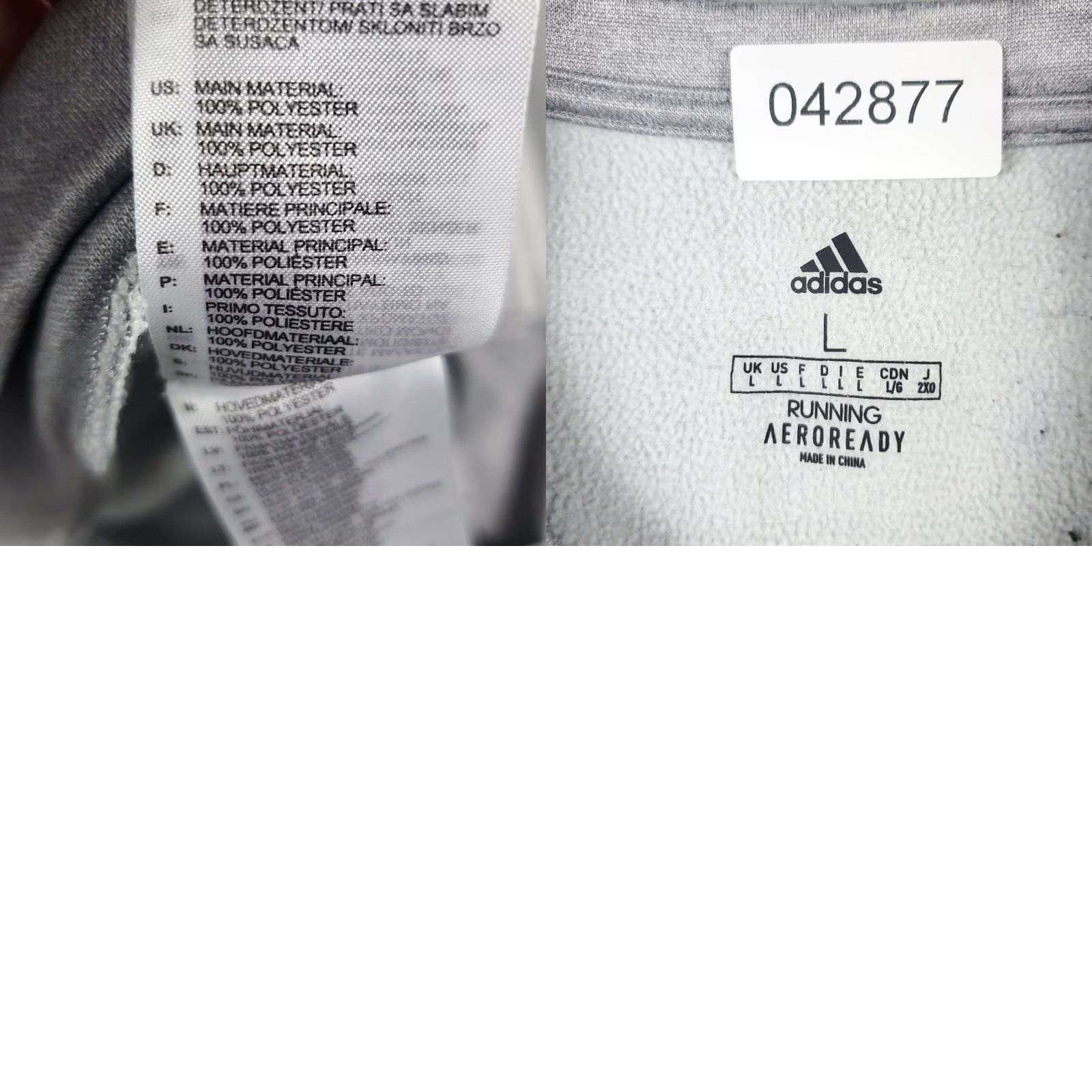 Adidas Adidas Mens Large Gray Casual Pullover Sweatshirt Size US L / EU 52-54 / 3 - 8 Thumbnail