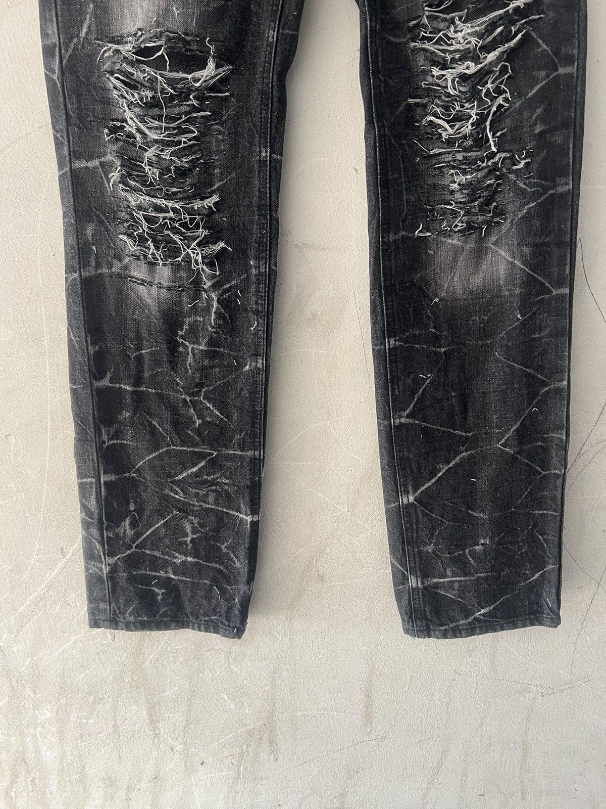 Japanese Brand × Vintage UNBRAND RIPPED DISTRESSED DENIM PANT Size US 28 / EU 44 - 4 Thumbnail