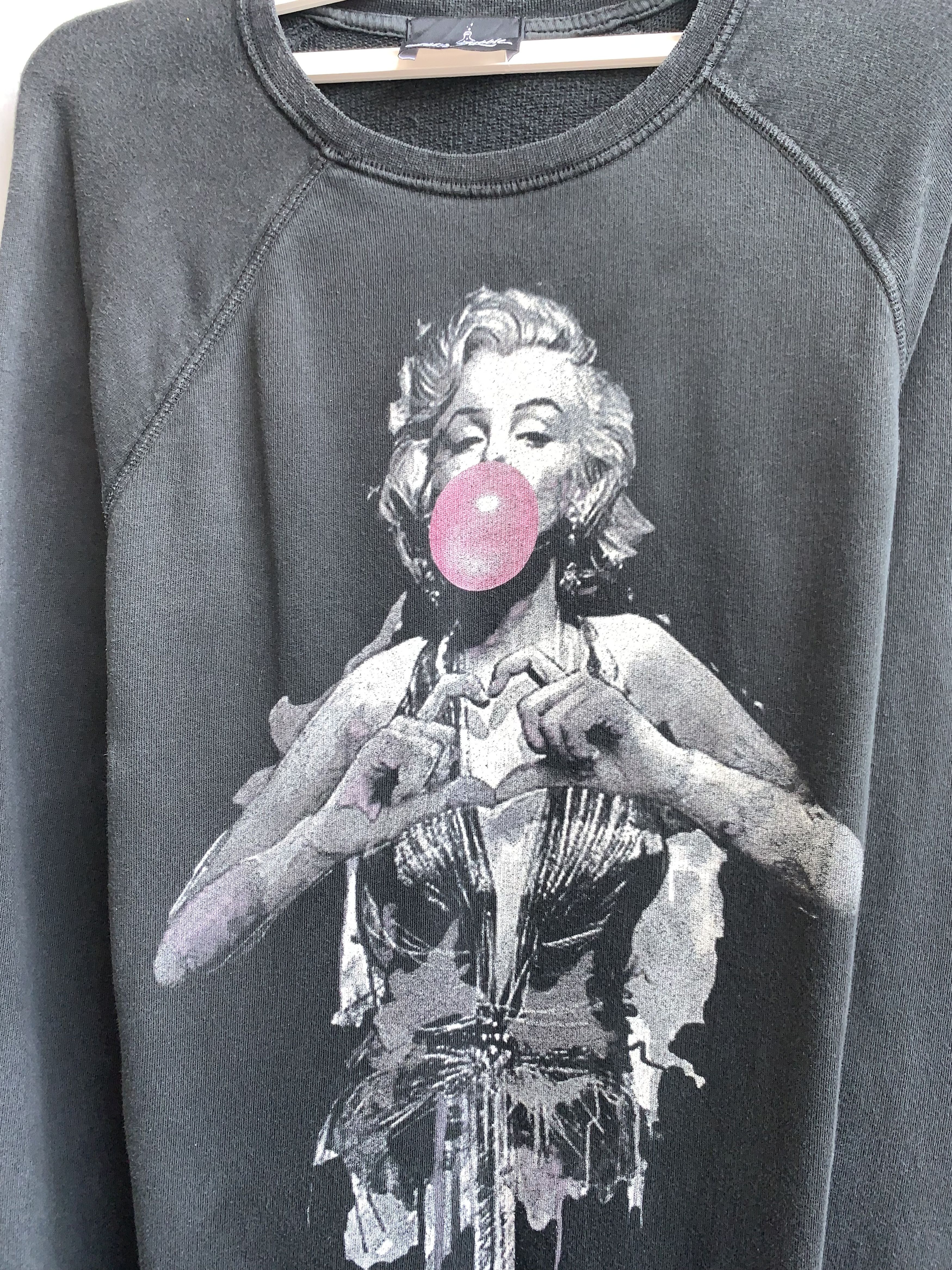 Vintage Marilyn Monroe Bubble Gum Crewneck Sweatshirt Size US L / EU 52-54 / 3 - 2 Thumbnail