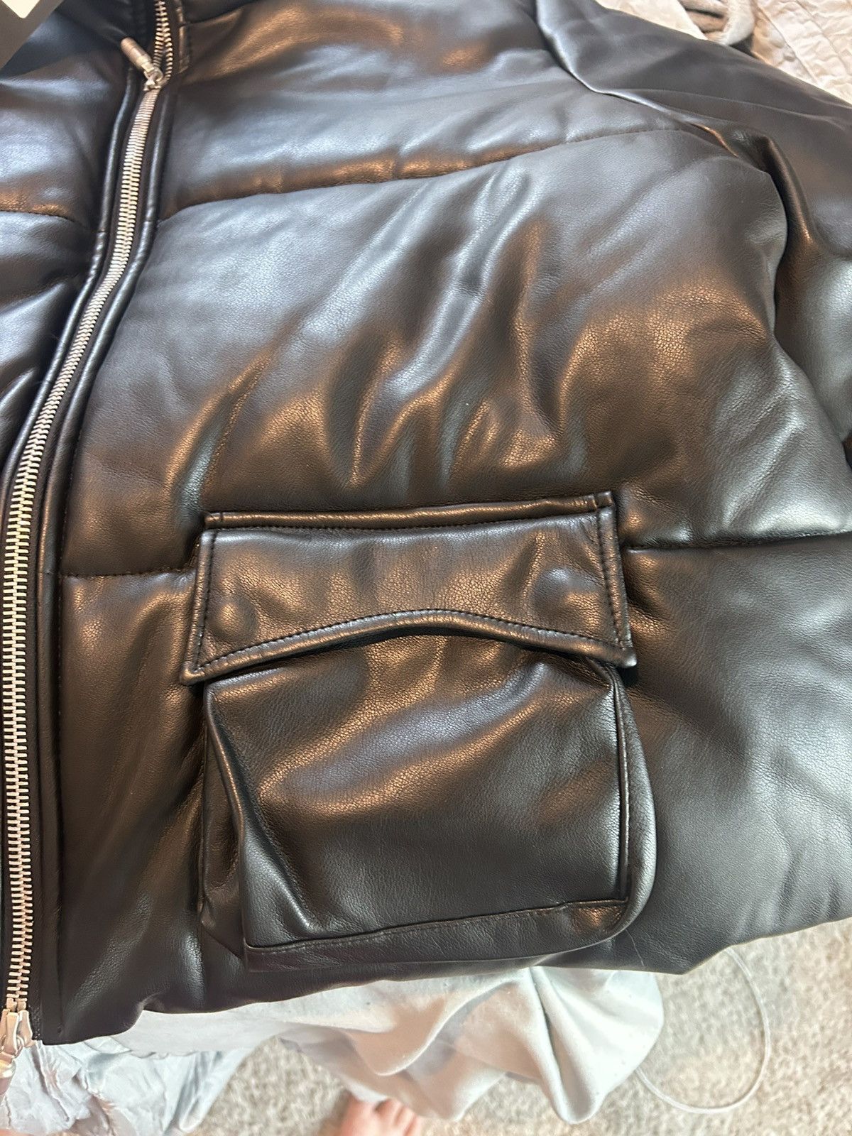 Rhude Rhude faux leather down jacket Size US M / EU 48-50 / 2 - 5 Thumbnail