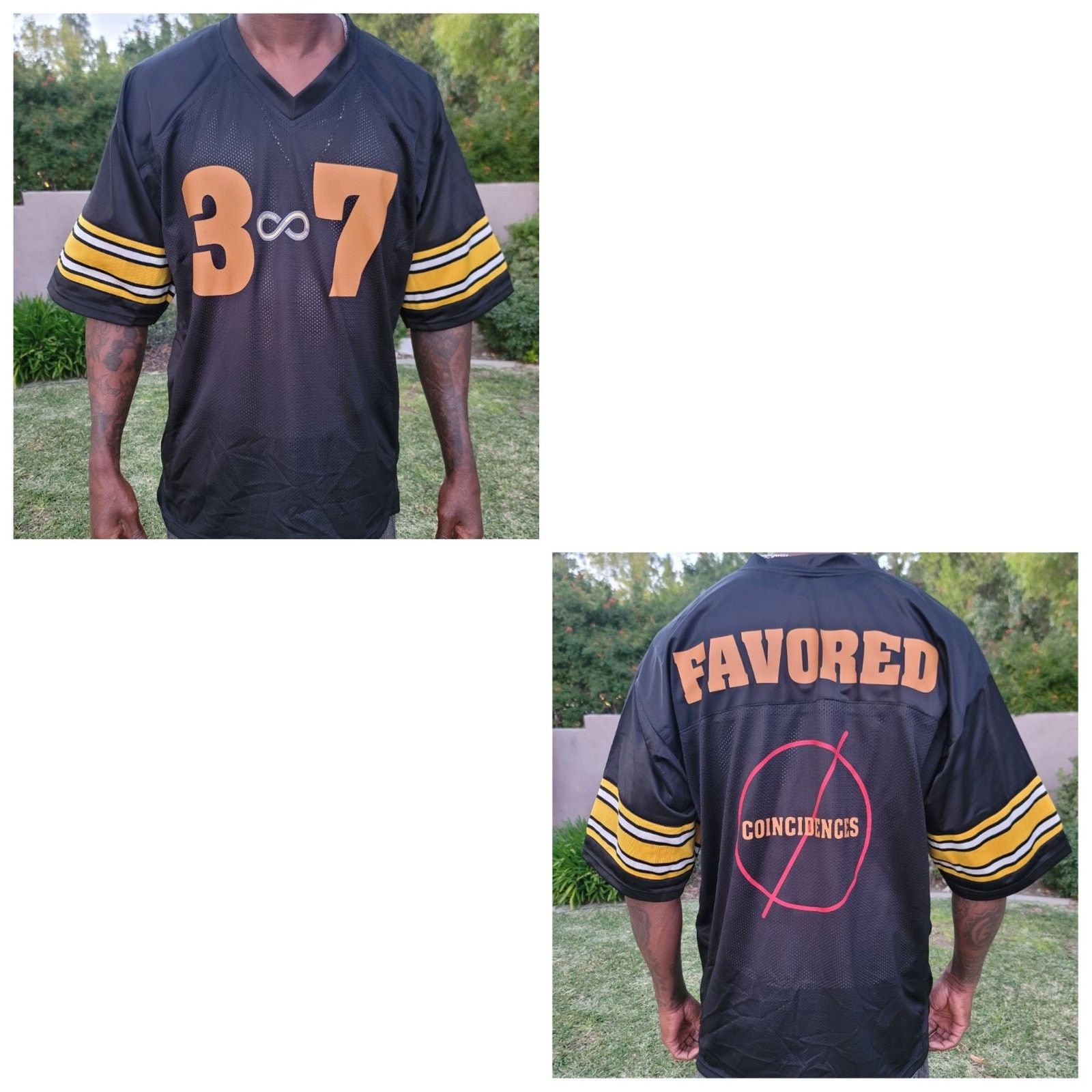 The Unbranded Brand Continual Coincidences Brand Upcycled Vtg Jersey FAVORED Size US XL / EU 56 / 4 - 1 Thumbnail