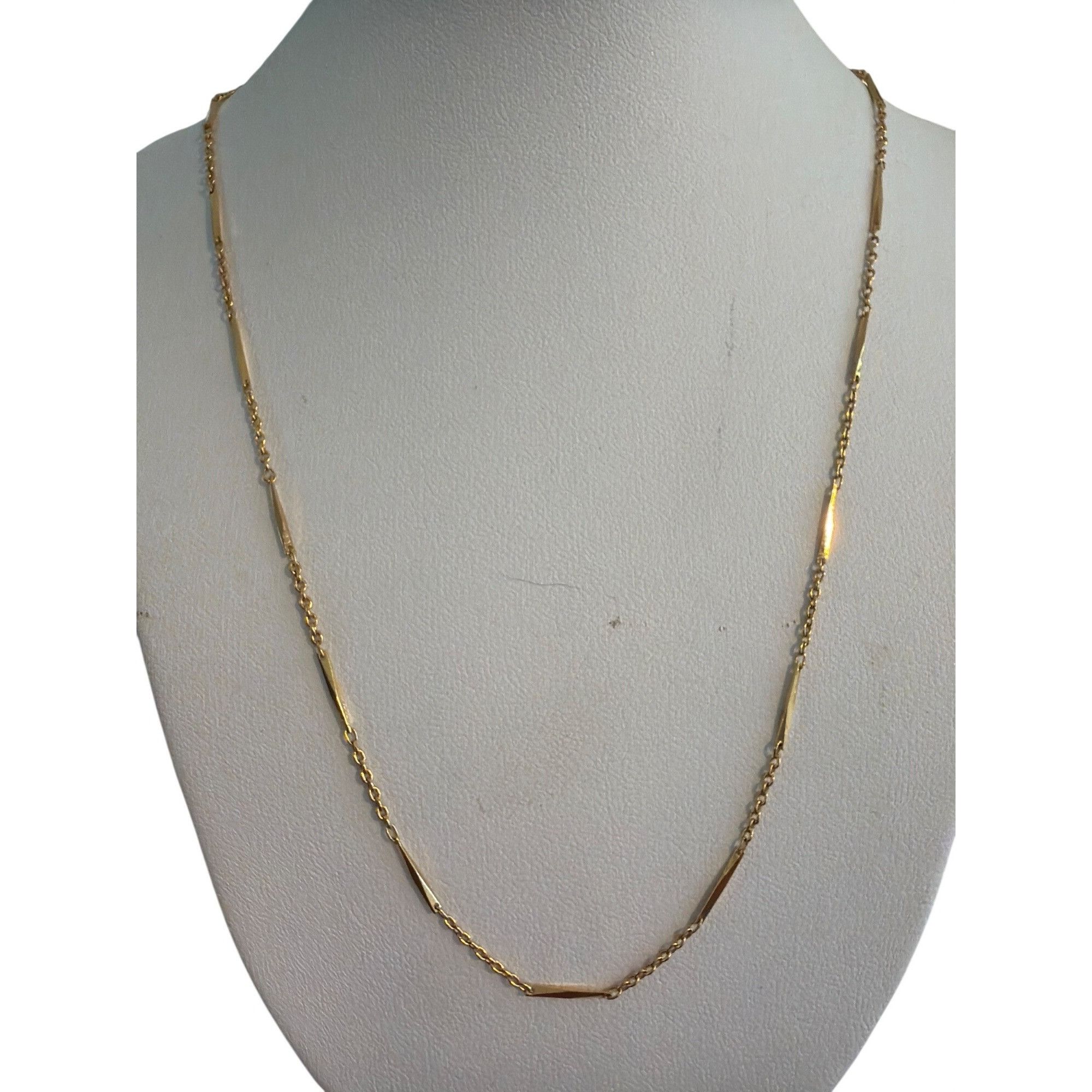 Other Vintage Accents Hallmark Gold Tone Chain Necklace Textured B Size ONE SIZE - 1 Thumbnail