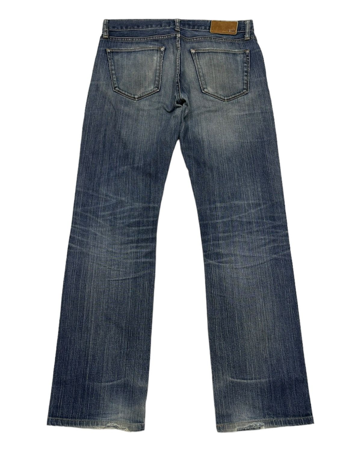 Jun Takahashi × Uniqlo VINTAGE S-001 DISTRESSED DENIM UNIQLO DENIM JEANS Size US 32 / EU 48 - 2 Thumbnail
