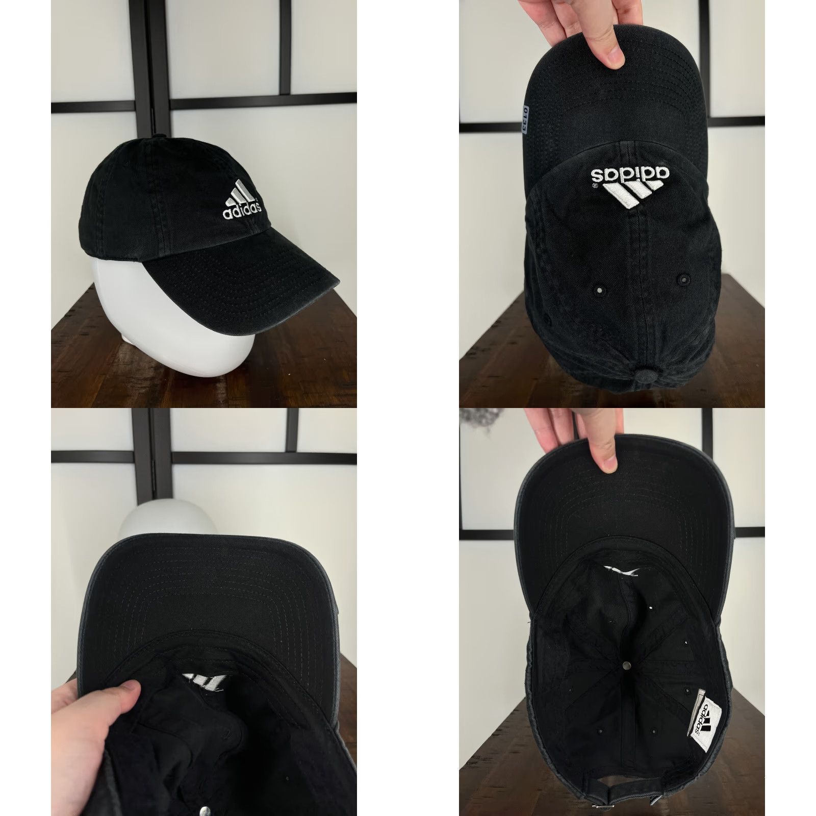 Adidas adidas Hat Cap Baseball Cap One Size Black 100% Cotton Twill Golf Golfers Outdoor Logo Adults Mens Size ONE SIZE - 8 Thumbnail