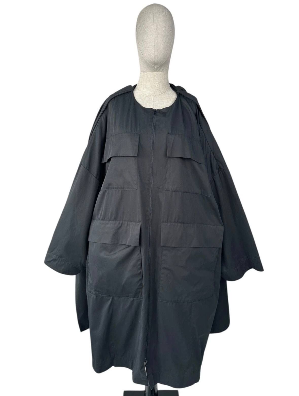 Other CHRISTA DE CAROUGE Avant Garde Black Oversized Coat Jacket Size ONE SIZE - 4 Thumbnail