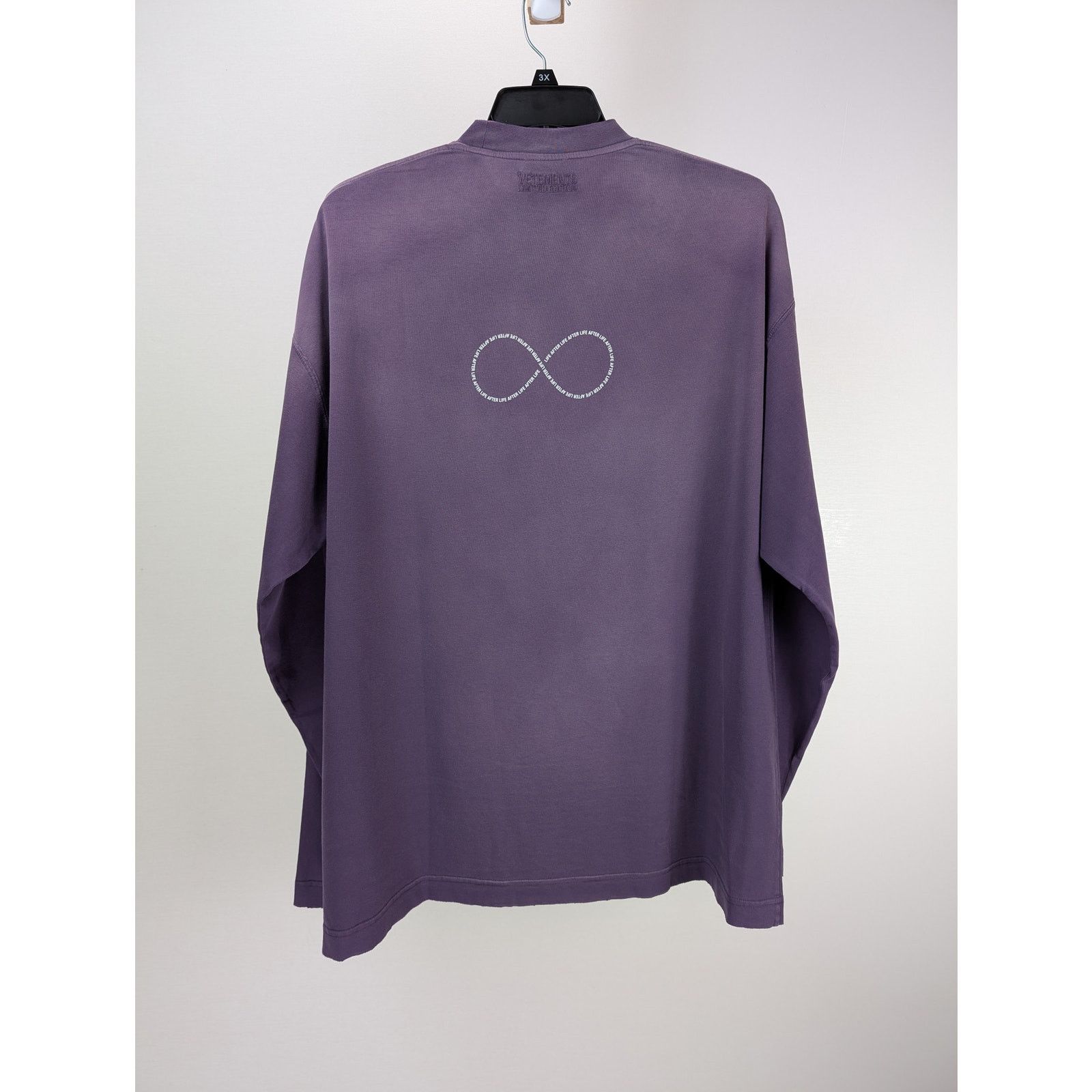 Vetements o1rshd1 Infinite Logo T-Shirt in Purple Size US XS / EU 42 / 0 - 7 Thumbnail