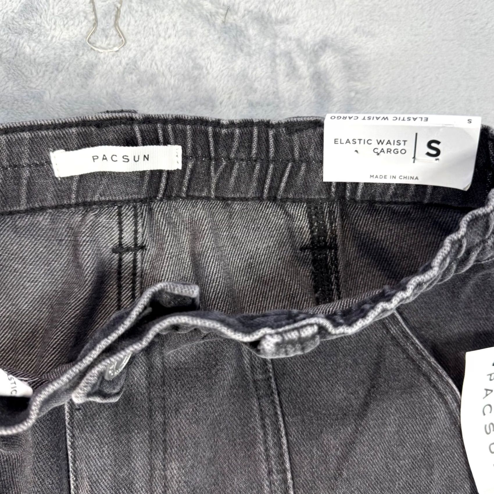 Pacsun PacSun: Black Denim Cargo Pants Women Size S - Waist 14 Size 28" / US 6 / IT 42 - 3 Thumbnail