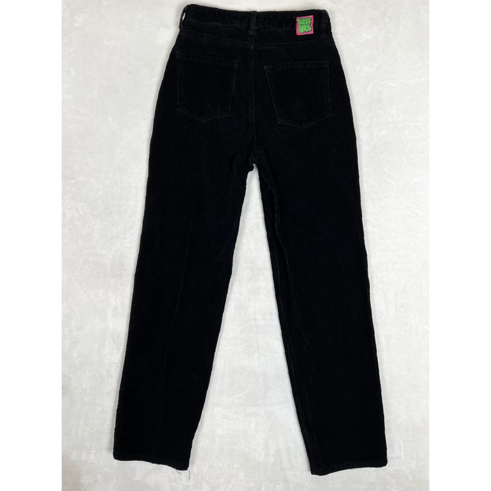 Empyre Empyre Corduroy Pants Women 0 Black Straight Leg Pockets Vintage No N/A Size 25" / US 0 / IT 36 - 7 Thumbnail