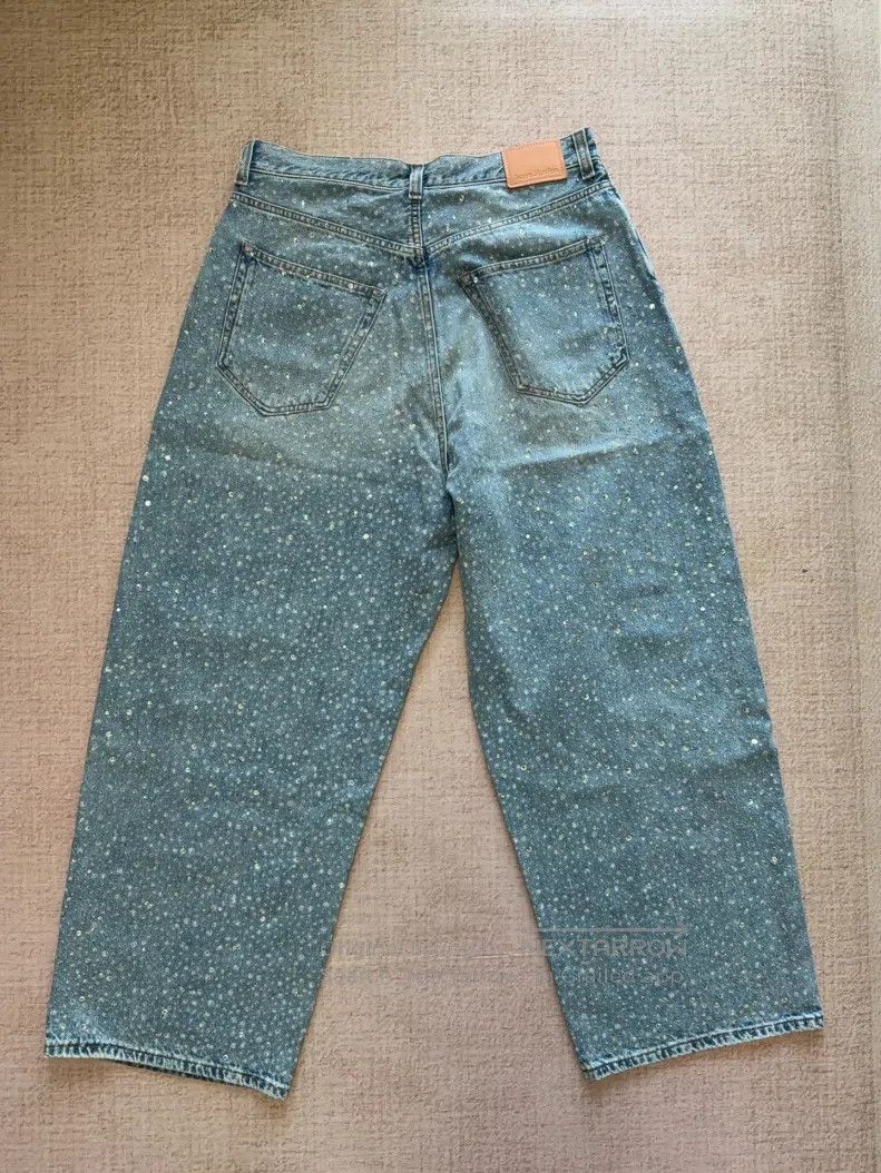 Acne Studios Acne Studios Heavily Beaded Wide Leg Denim Pants Size 27" / US 4 / IT 40 - 3 Thumbnail