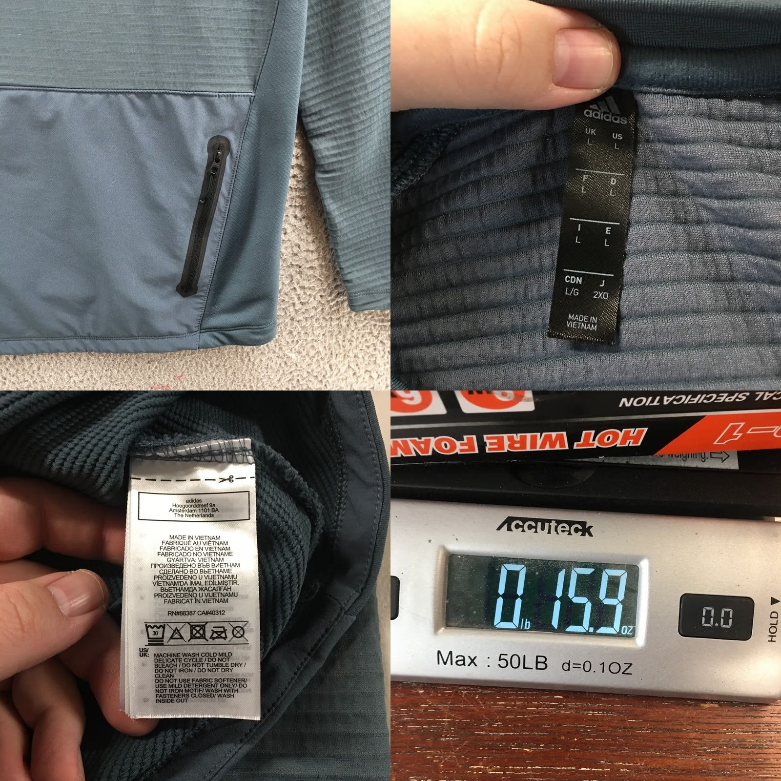 Adidas Adidas Activewear Tee T-Shirt Mens L Blue Long Sleeve Pullover Crew Neck Pocket Shirt Mens L Blue Long Sleeve Crew Neck Pocket Adidas Activewear Tee Size US L / EU 52-54 / 3 - 9 Thumbnail