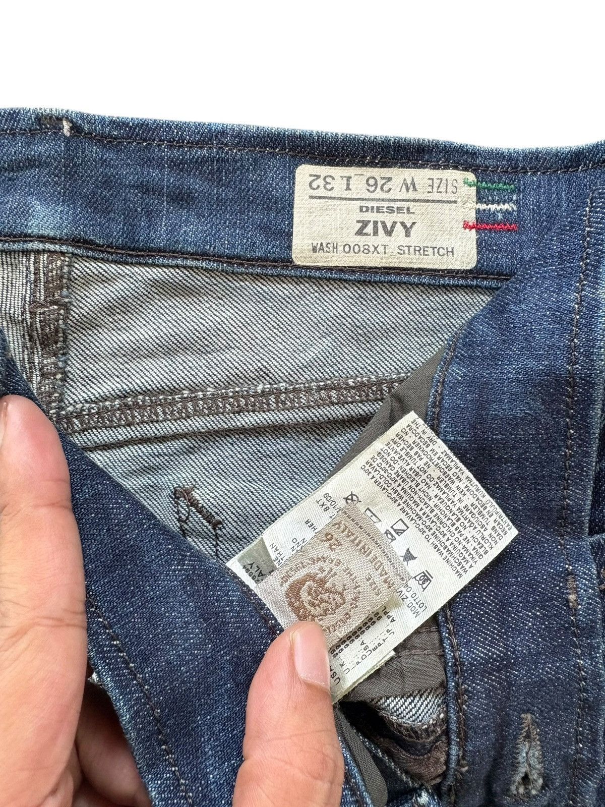Diesel Vintage Italy Diesel Zivy Mud Wash Distressed Jeans Size 30" / US 8 / IT 44 - 5 Thumbnail