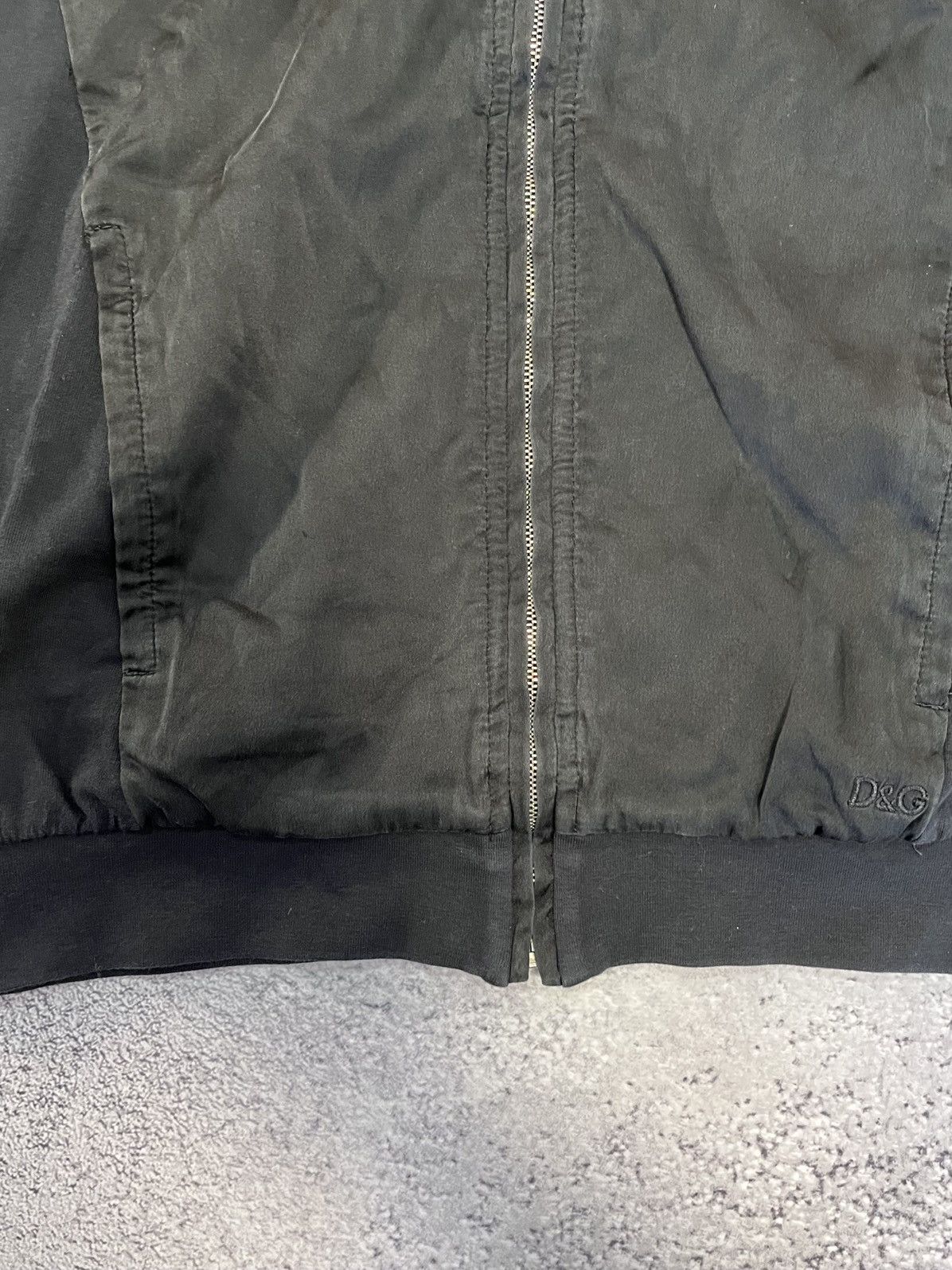 Dolce & Gabbana Vintage D&G Dolce & Gabbana Zip Hoodie Silk Panel Cowl Neck Size M / US 6-8 / IT 42-44 - 16 Thumbnail