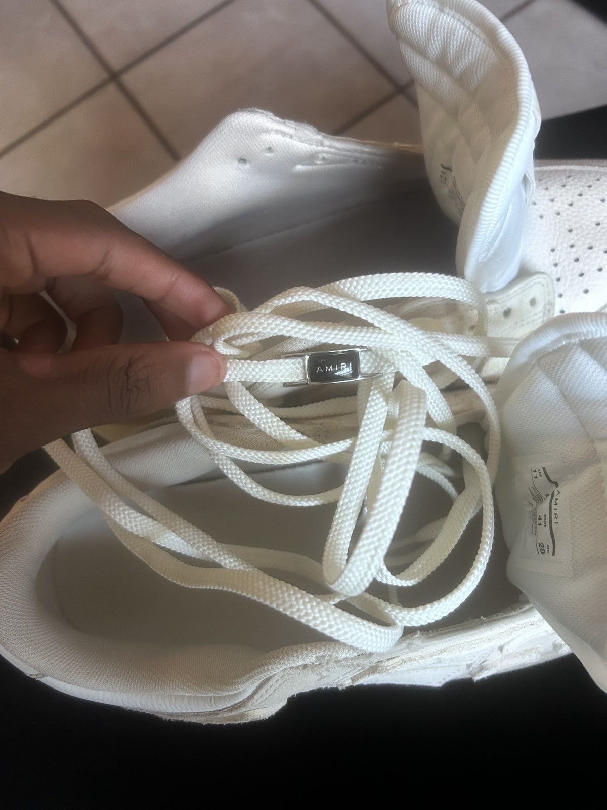 Amiri Amiris White Skeleton Size US 8 / EU 41 - 7 Thumbnail